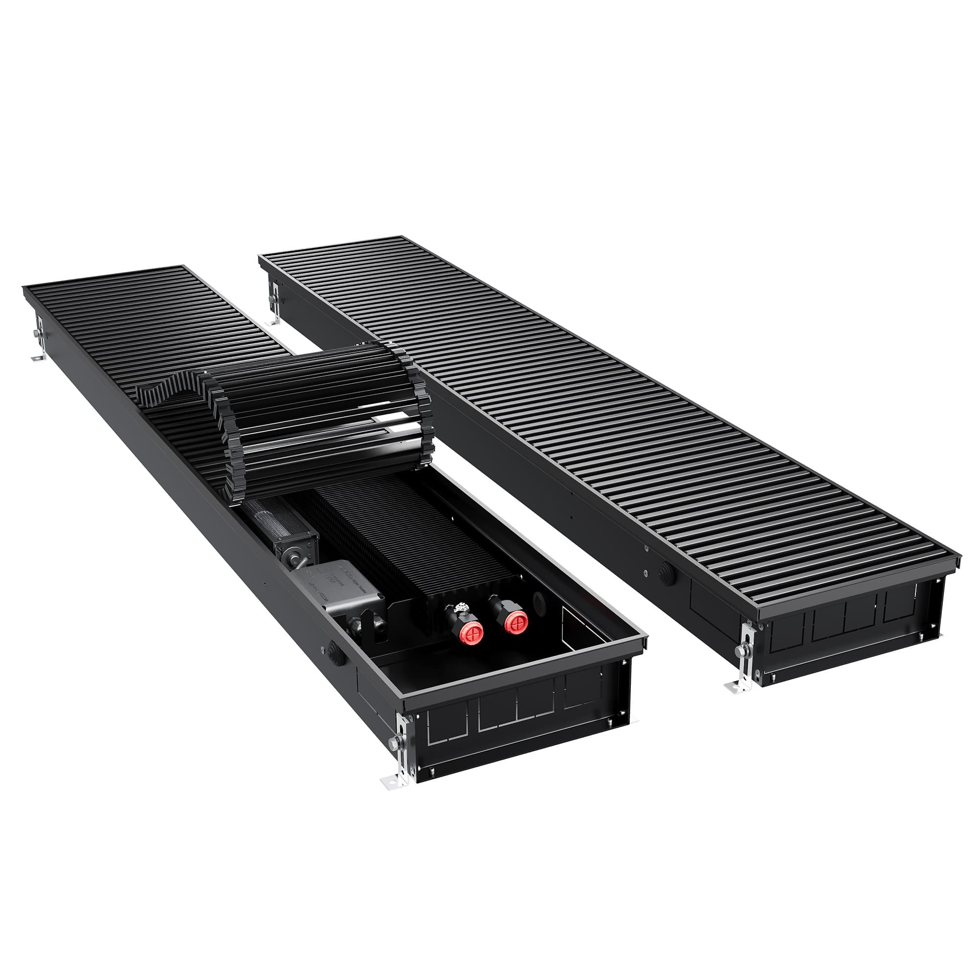 Конвектор внутрипольный Royal Thermo ATRIUM TURBO-90/250/2700-DG-U-BL