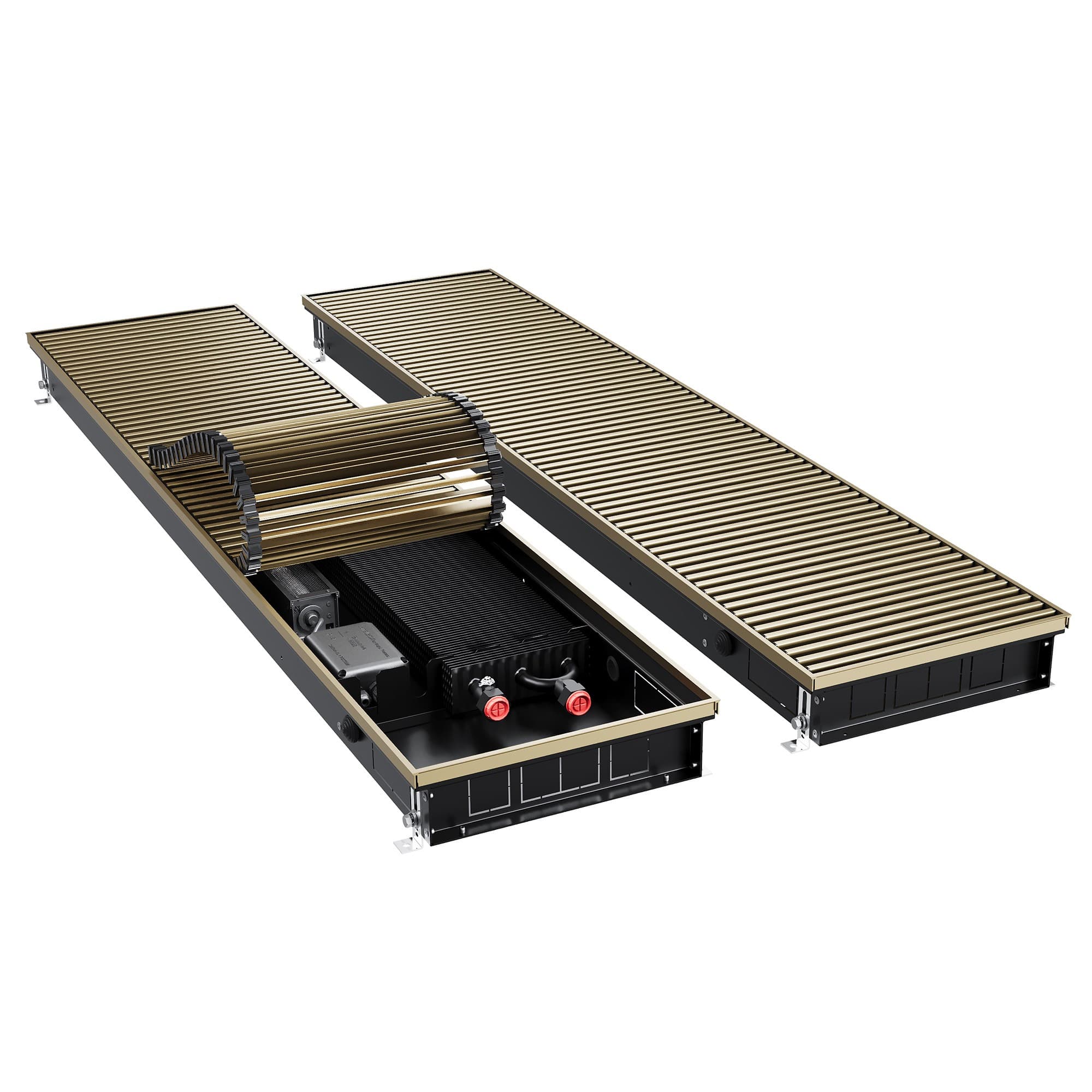 Конвектор внутрипольный Royal Thermo ATRIUM TURBO-80/300/2200-DG-U-AU