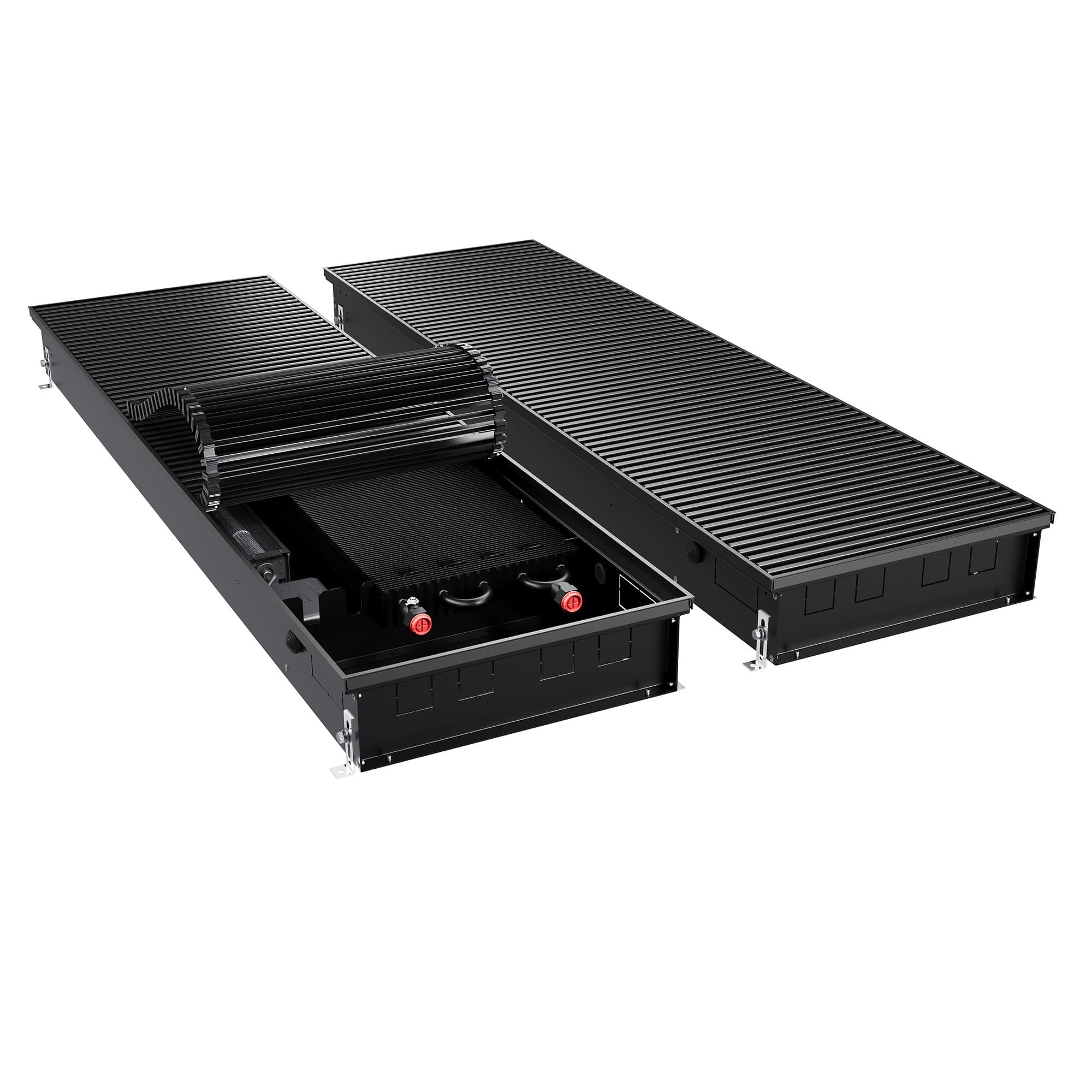 Конвектор внутрипольный Royal Thermo ATRIUM TURBO-110/400/1200-DG-U-BL