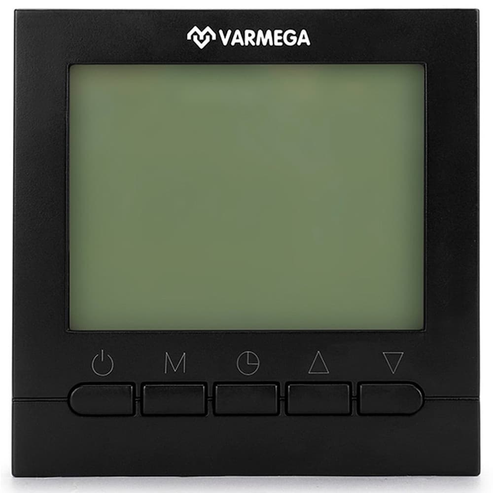 Термостат комнатный VARMEGA, VM19222, проводной, черный