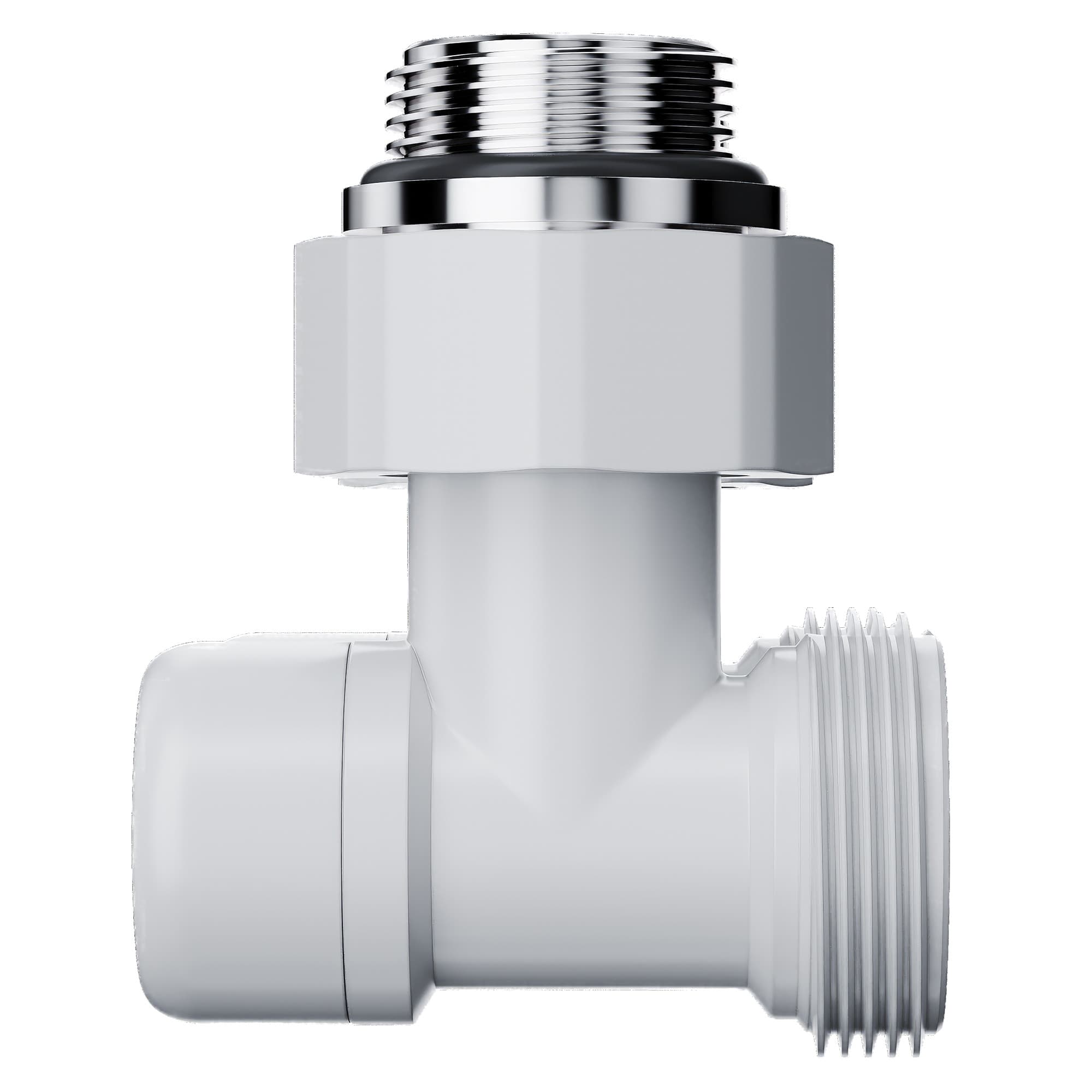 Узел нижнего подключения Royal Thermo Design угловой 1/2"х3/4" EK (белый)