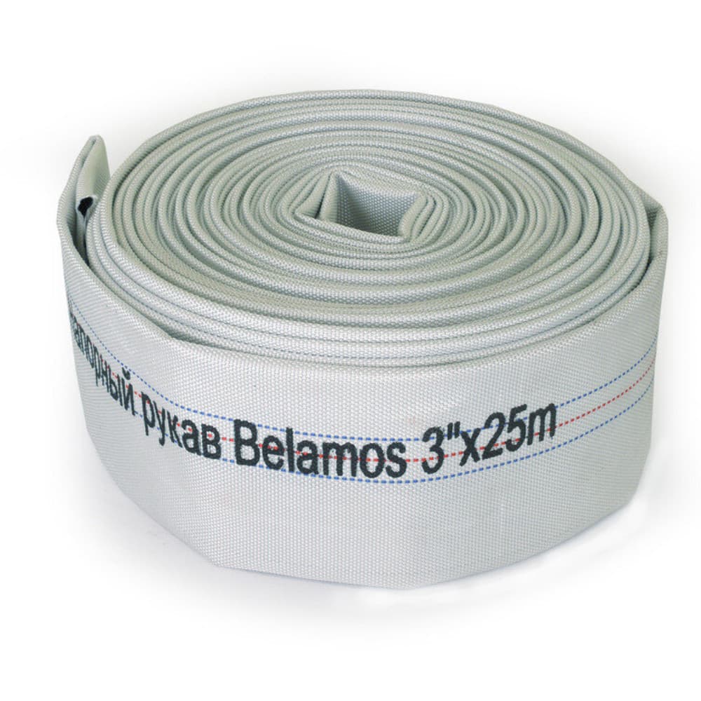Шланг текстильный BELAMOS (напорный рукав) 3"х25м