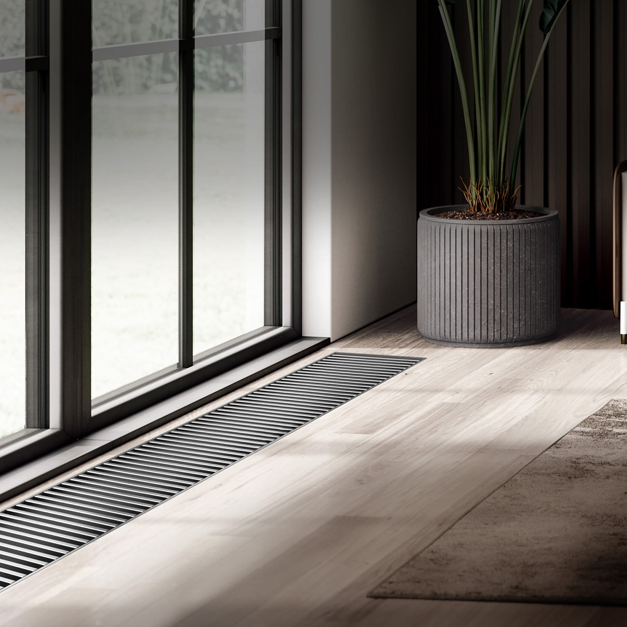 Конвектор внутрипольный Royal Thermo ATRIUM-90/300/900-DG-U-NA