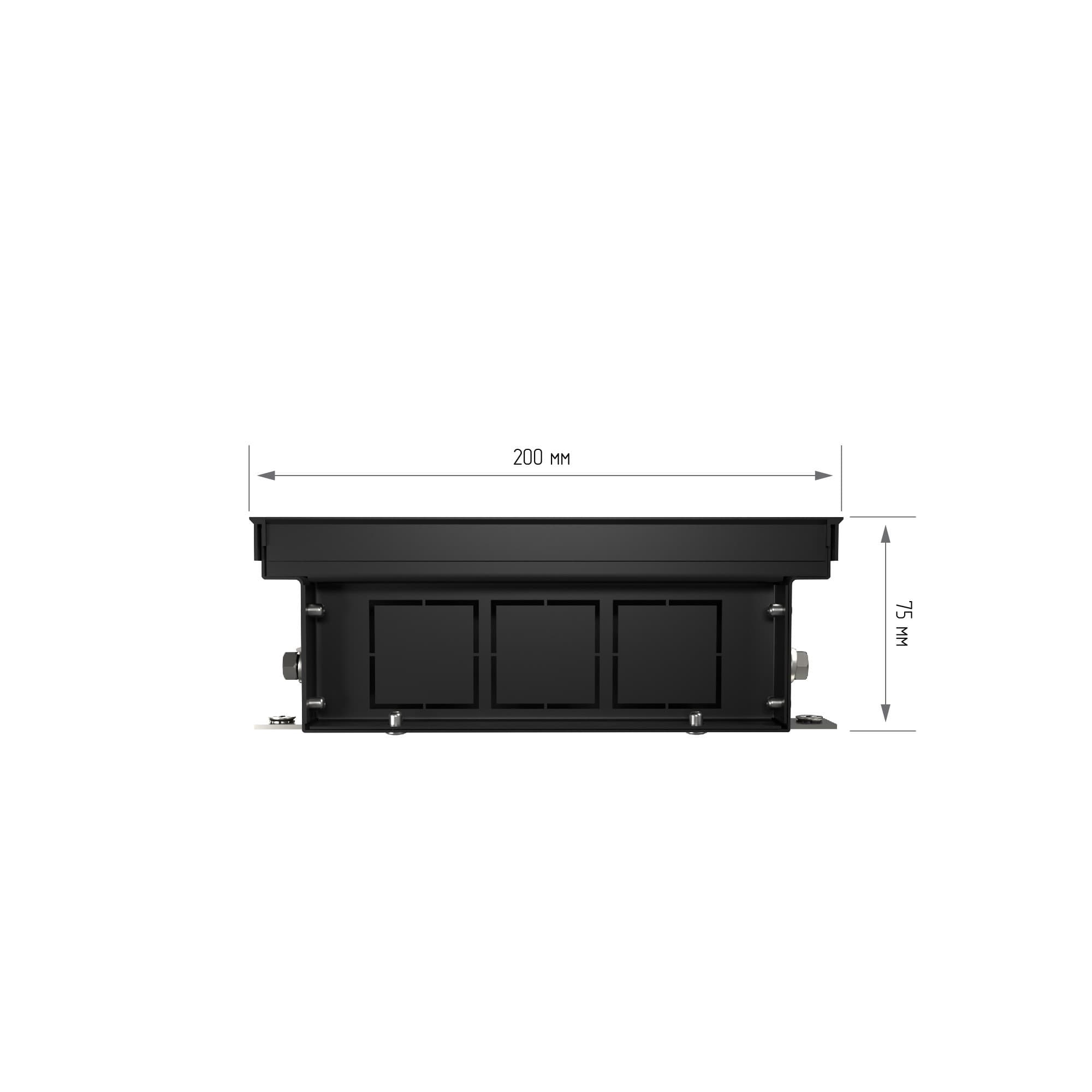 Конвектор внутрипольный Royal Thermo ATRIUM-75/200/2700-DG-U-NA