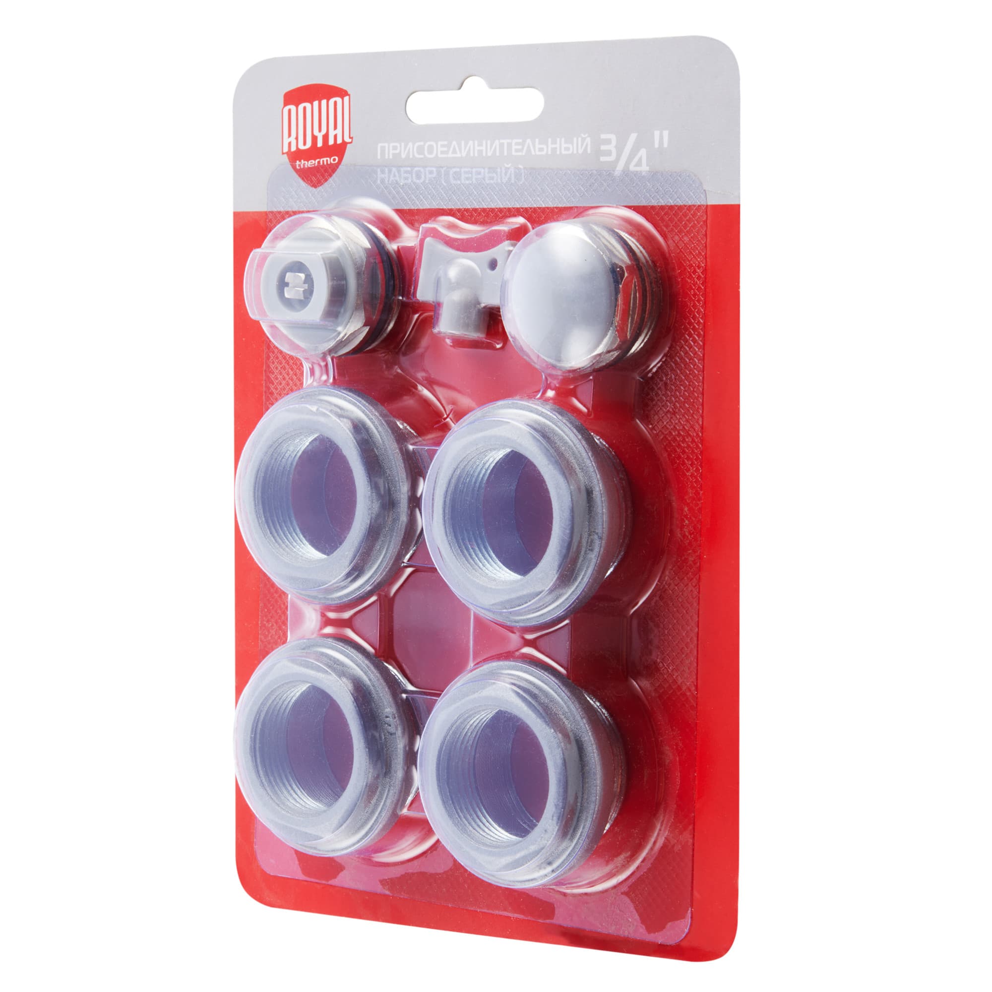 Набор присоединительный Royal Thermo 3/4'' silver