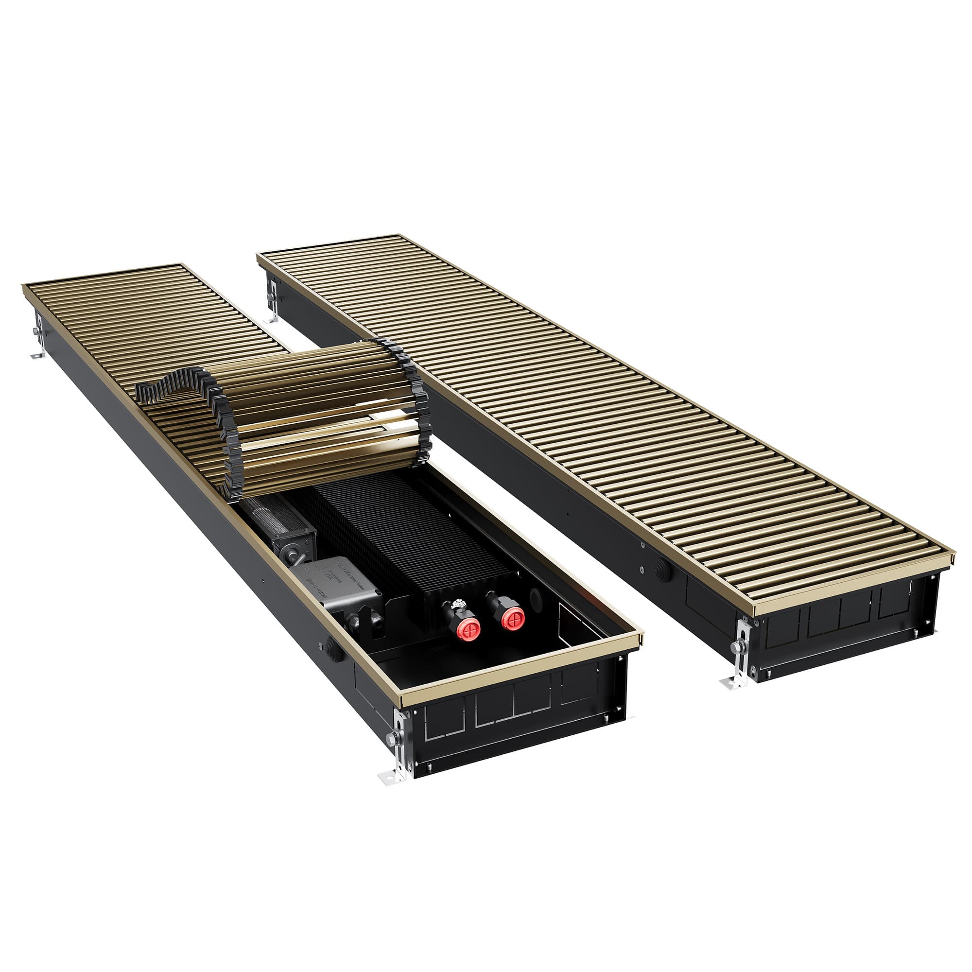 Конвектор внутрипольный Royal Thermo ATRIUM TURBO-90/250/1700-DG-U-AU