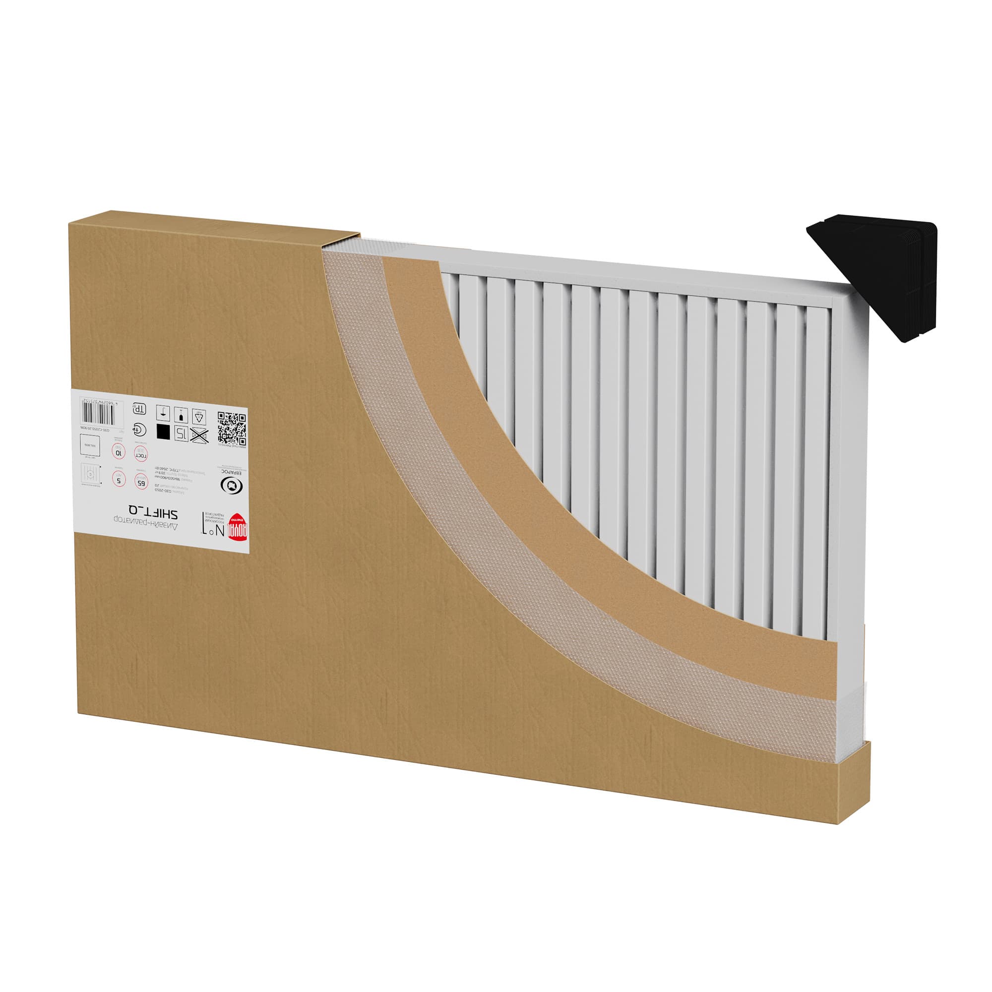 Дизайн-радиатор Royal Thermo Shift Q30 VC2050 - 20 секц. RAL9016
