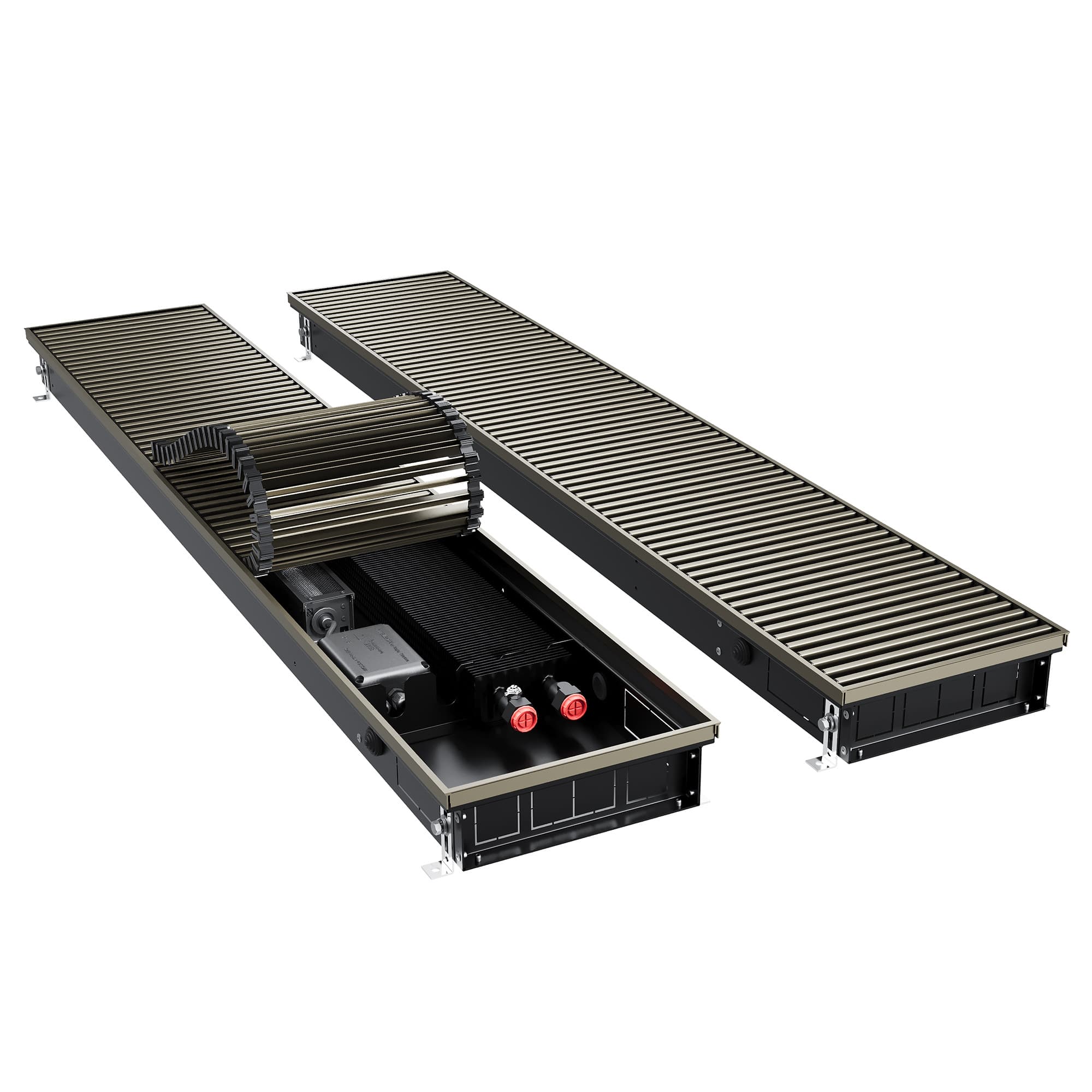 Конвектор внутрипольный Royal Thermo ATRIUM TURBO-80/250/1400-DG-U-DB