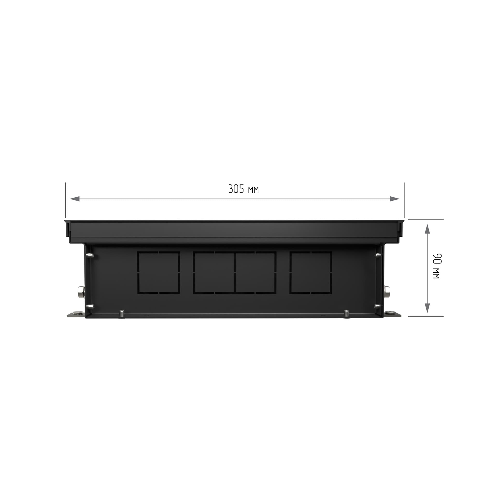 Конвектор внутрипольный Royal Thermo ATRIUM TURBO-90/300/2500-DG-U-DB