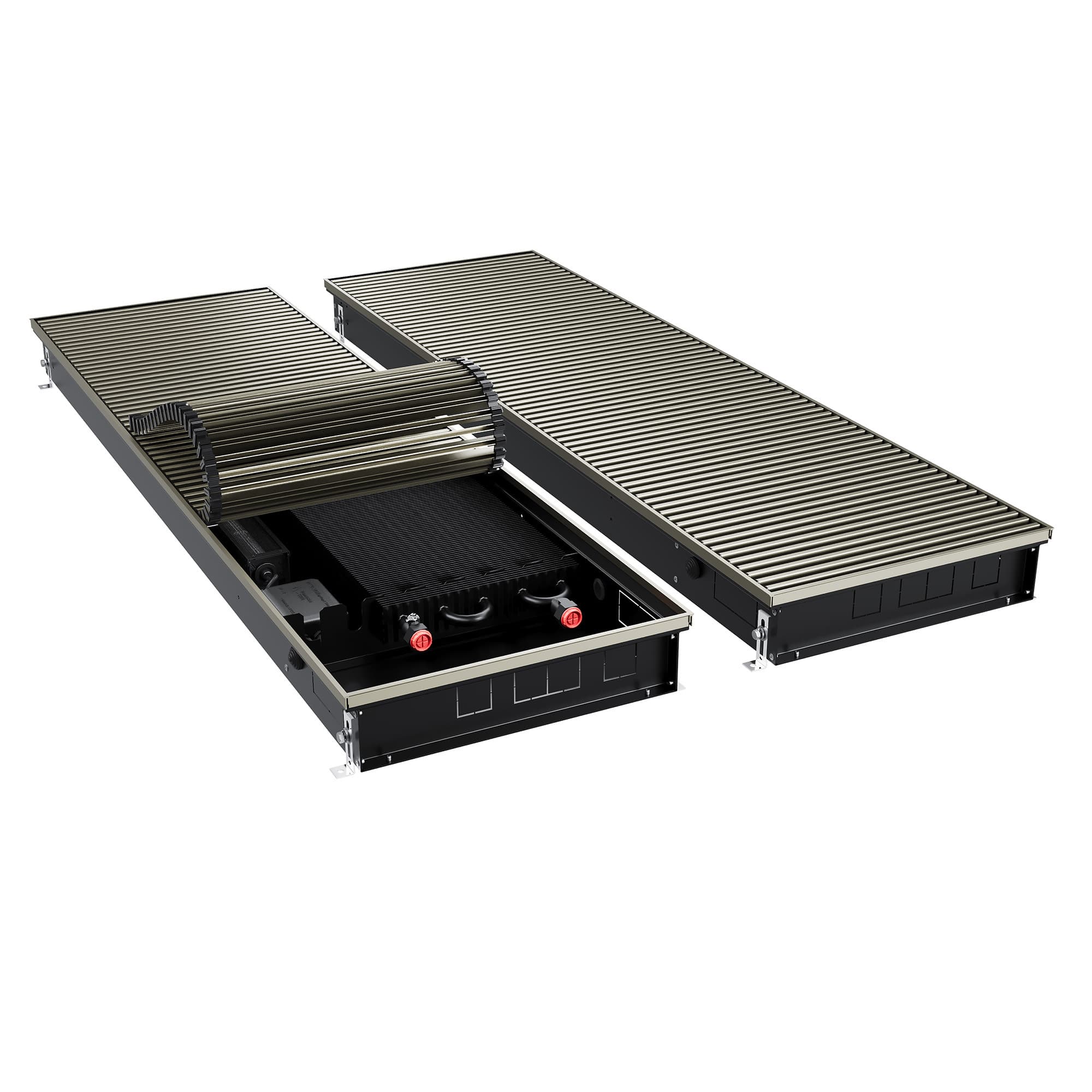 Конвектор внутрипольный Royal Thermo ATRIUM TURBO-90/400/2200-DG-U-LB