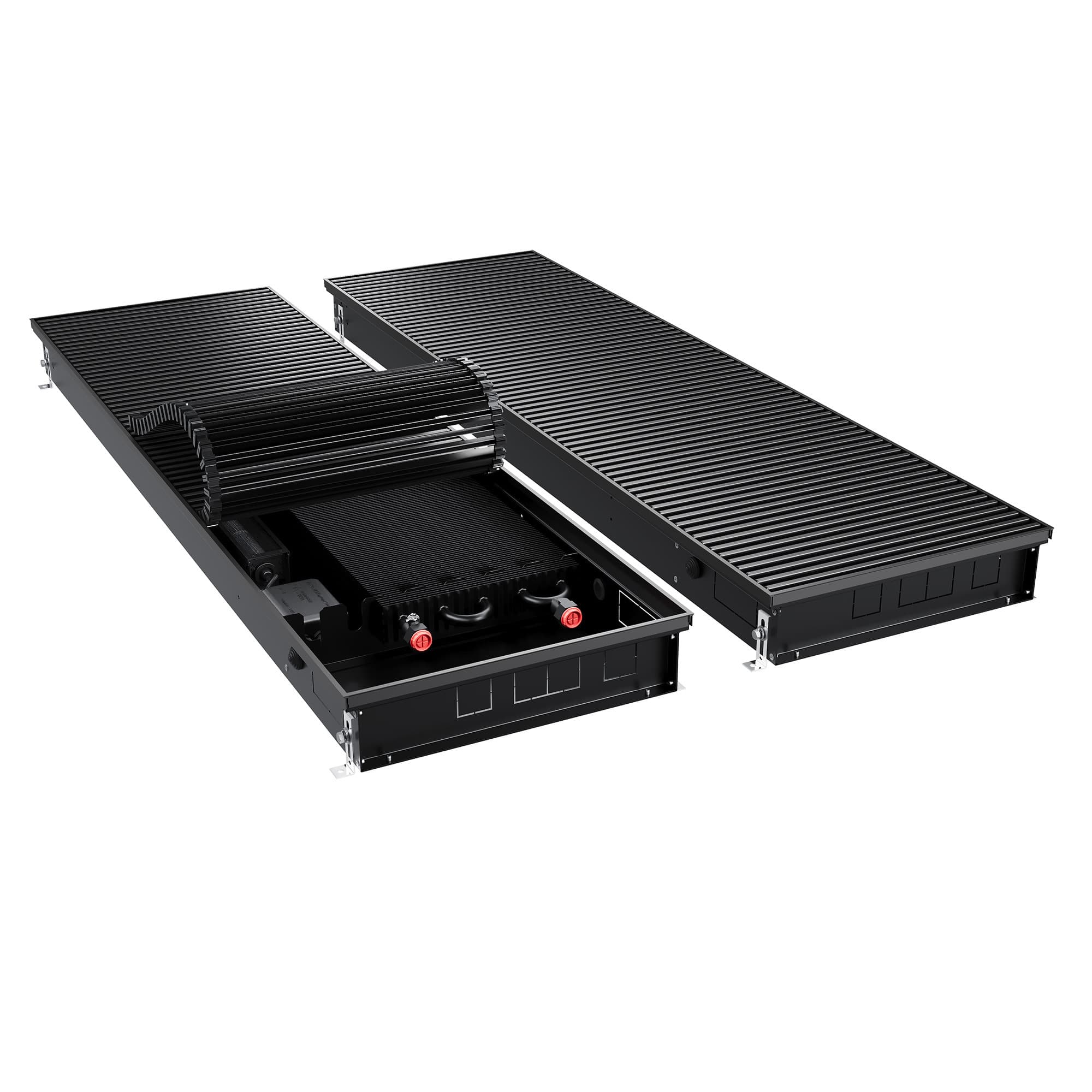 Конвектор внутрипольный Royal Thermo ATRIUM TURBO-90/400/3000-DG-U-BL