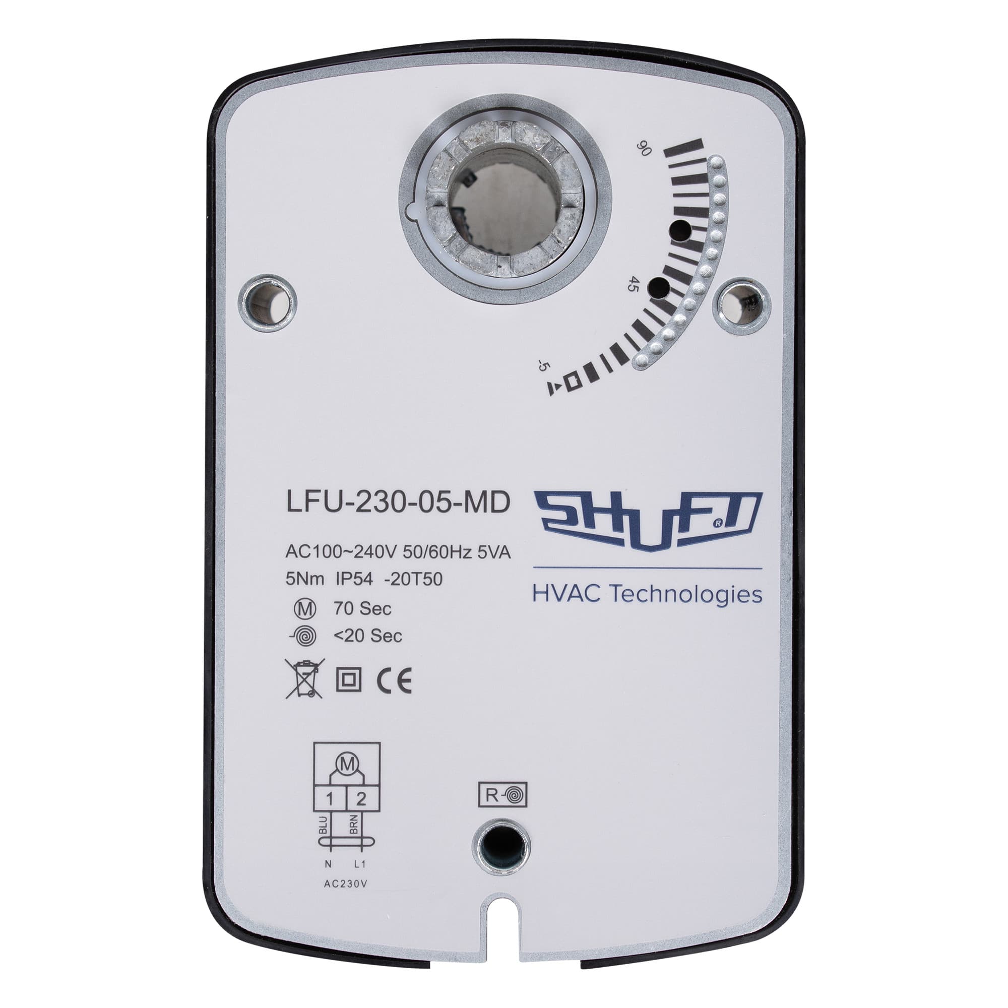 Электропривод с возвратной пружиной SHUFT LFU-230-05-MD