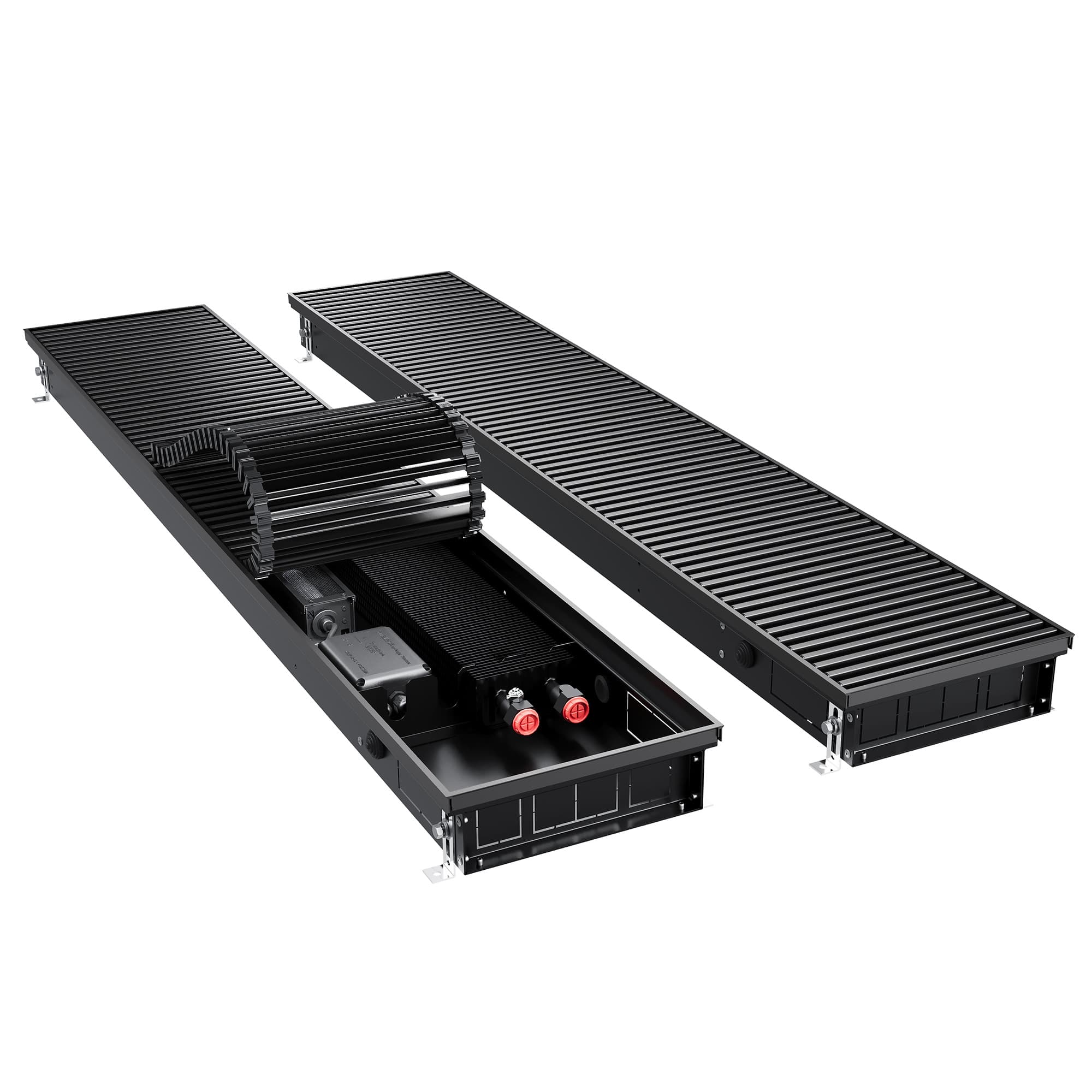 Конвектор внутрипольный Royal Thermo ATRIUM TURBO-80/250/800-DG-U-BL