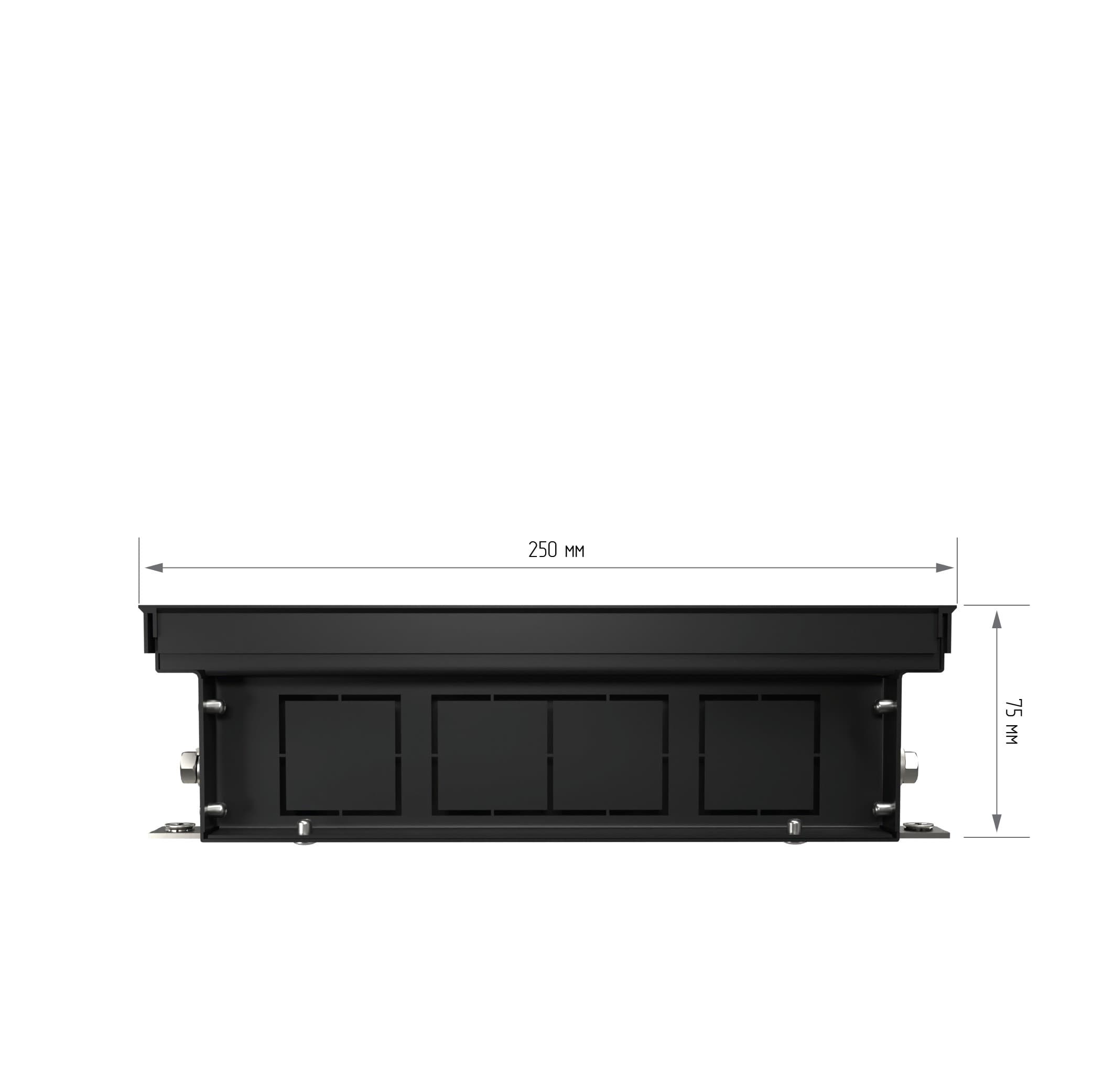 Конвектор внутрипольный Royal Thermo ATRIUM-75/250/1100-DG-U-NA