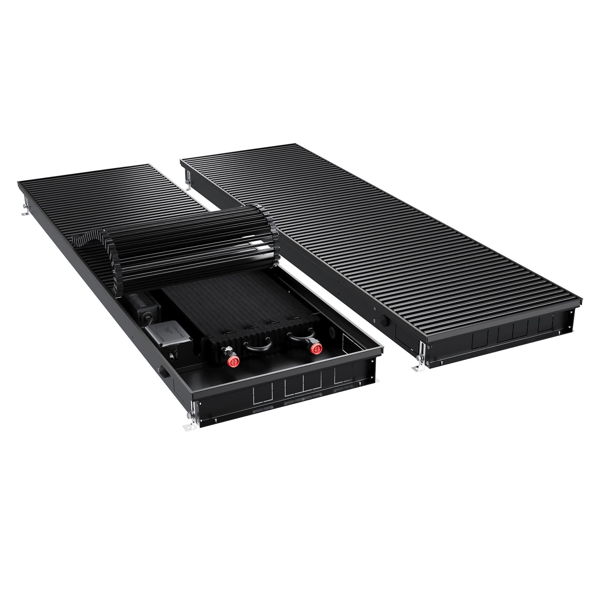 Конвектор внутрипольный Royal Thermo ATRIUM TURBO-80/400/1500-DG-U-BL