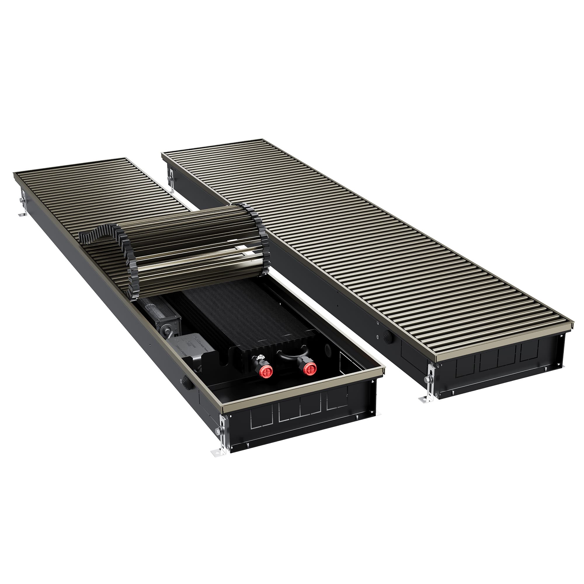 Конвектор внутрипольный Royal Thermo ATRIUM TURBO-90/300/2800-DG-U-DB