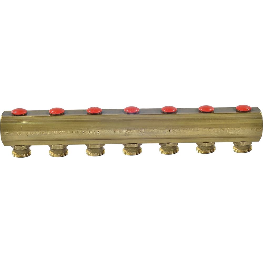 Коллектор Giacomini с отсечными клапанами 1" x 3/4"E /7, R553SY047