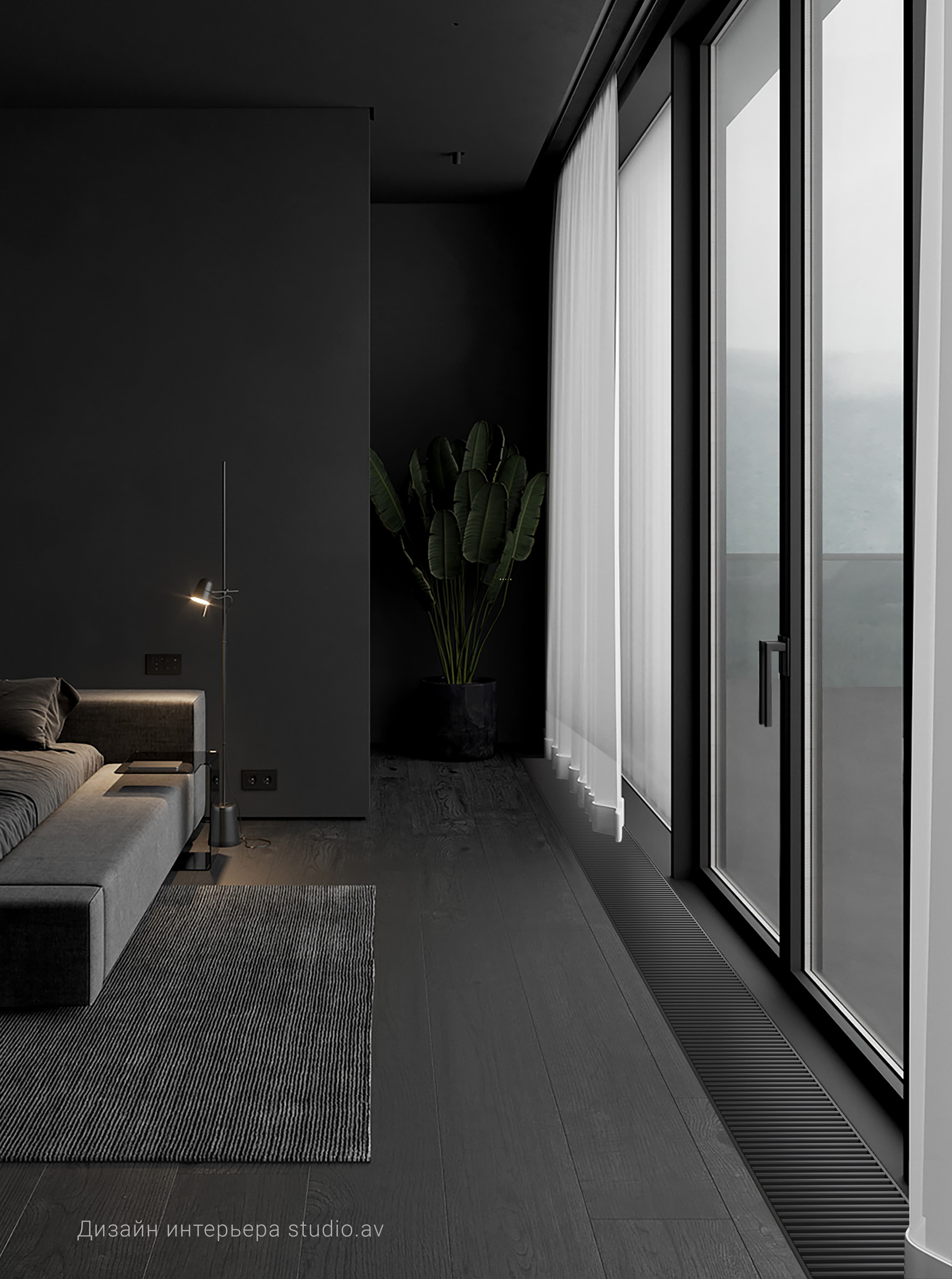 Конвектор внутрипольный Royal Thermo ATRIUM-150/250/1600-DG-U-BL