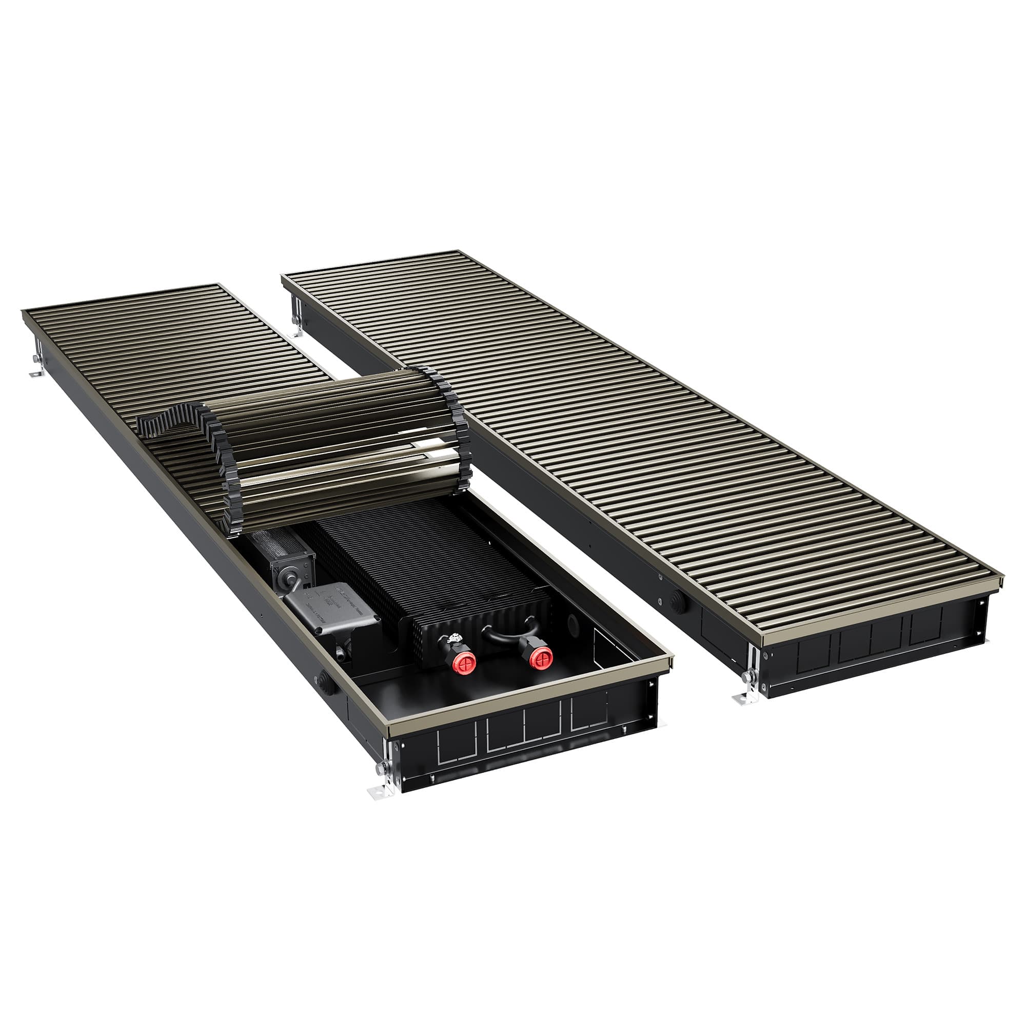 Конвектор внутрипольный Royal Thermo ATRIUM TURBO-80/300/3000-DG-U-DB