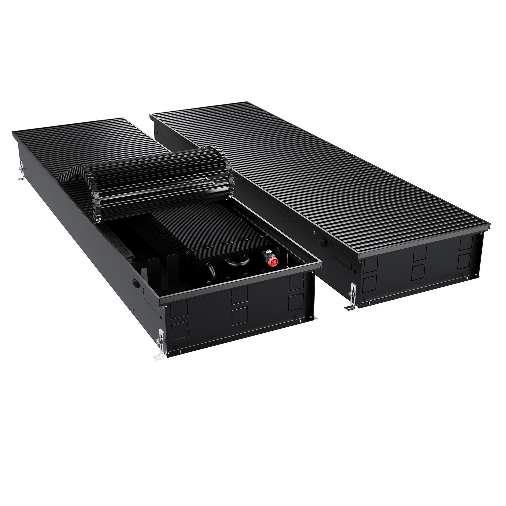 Конвектор внутрипольный Royal Thermo ATRIUM TURBO-150/400/2700-DG-U-BL
