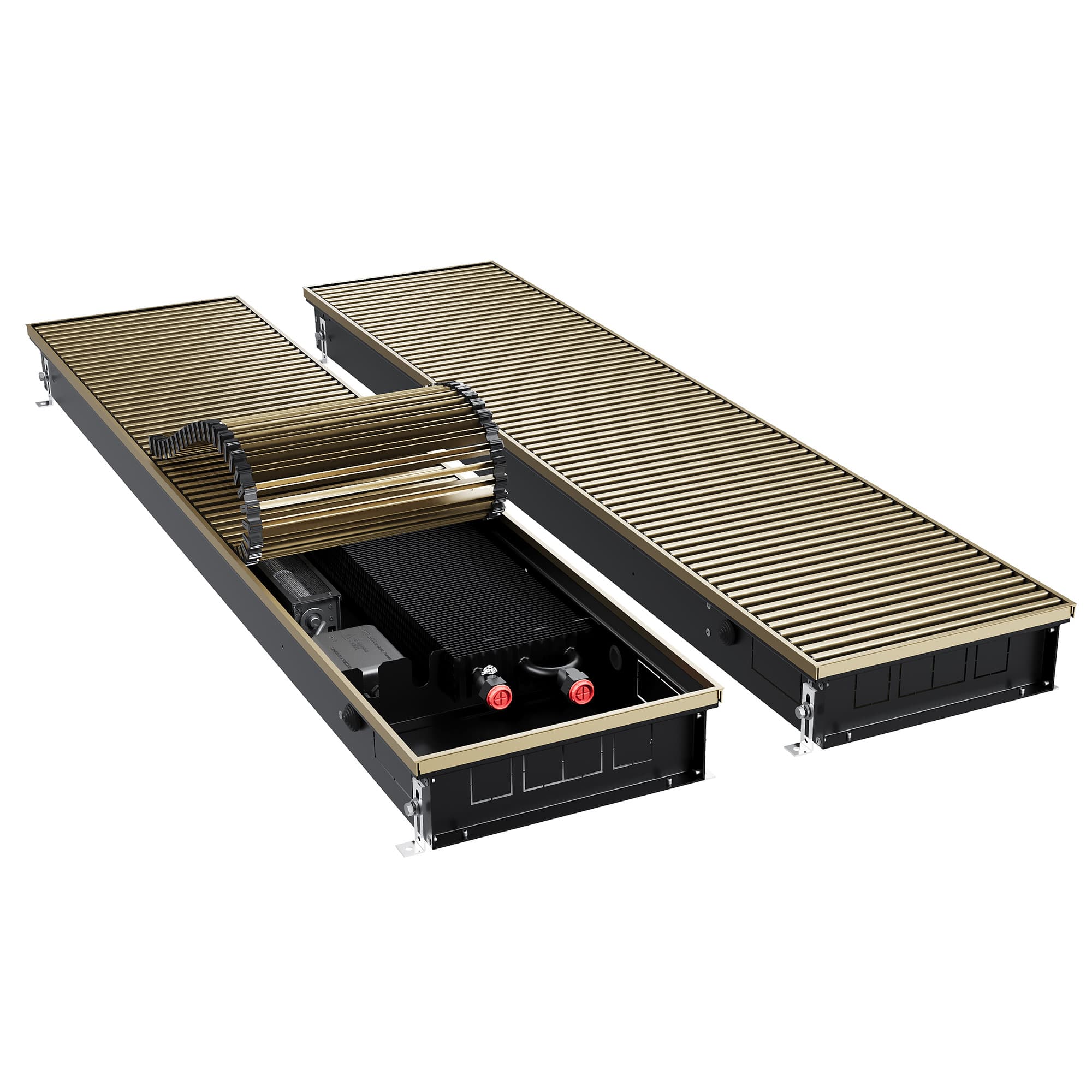 Конвектор внутрипольный Royal Thermo ATRIUM TURBO-90/300/2600-DG-U-AU