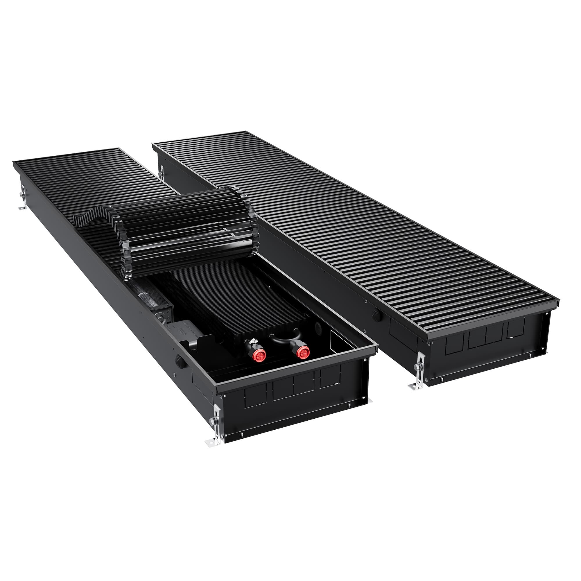 Конвектор внутрипольный Royal Thermo ATRIUM TURBO-110/300/2700-DG-U-BL