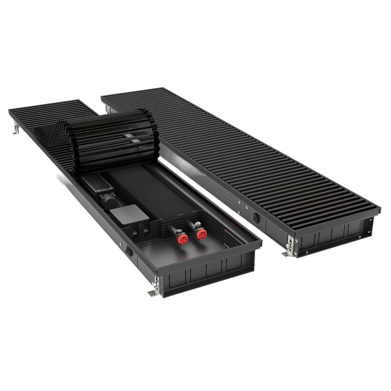 Конвектор внутрипольный Royal Thermo ATRIUM TURBO-80/180/2500-DG-U-BL