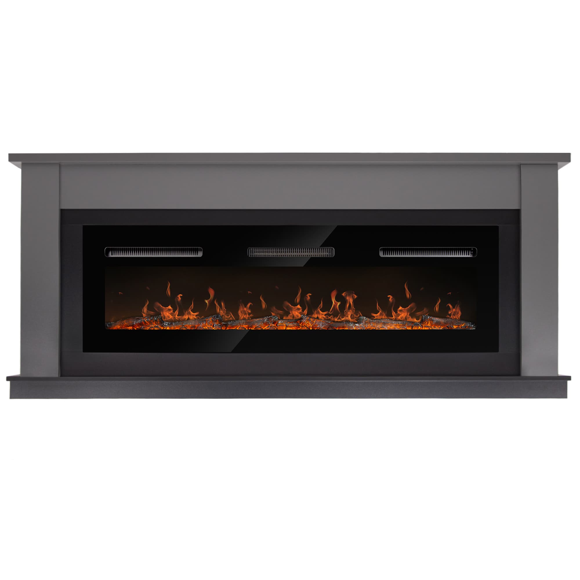 Каминокомплект: Очаг Electrolux Infinity EFP/P-1600ULS N, портал Canto Long графит, черный
