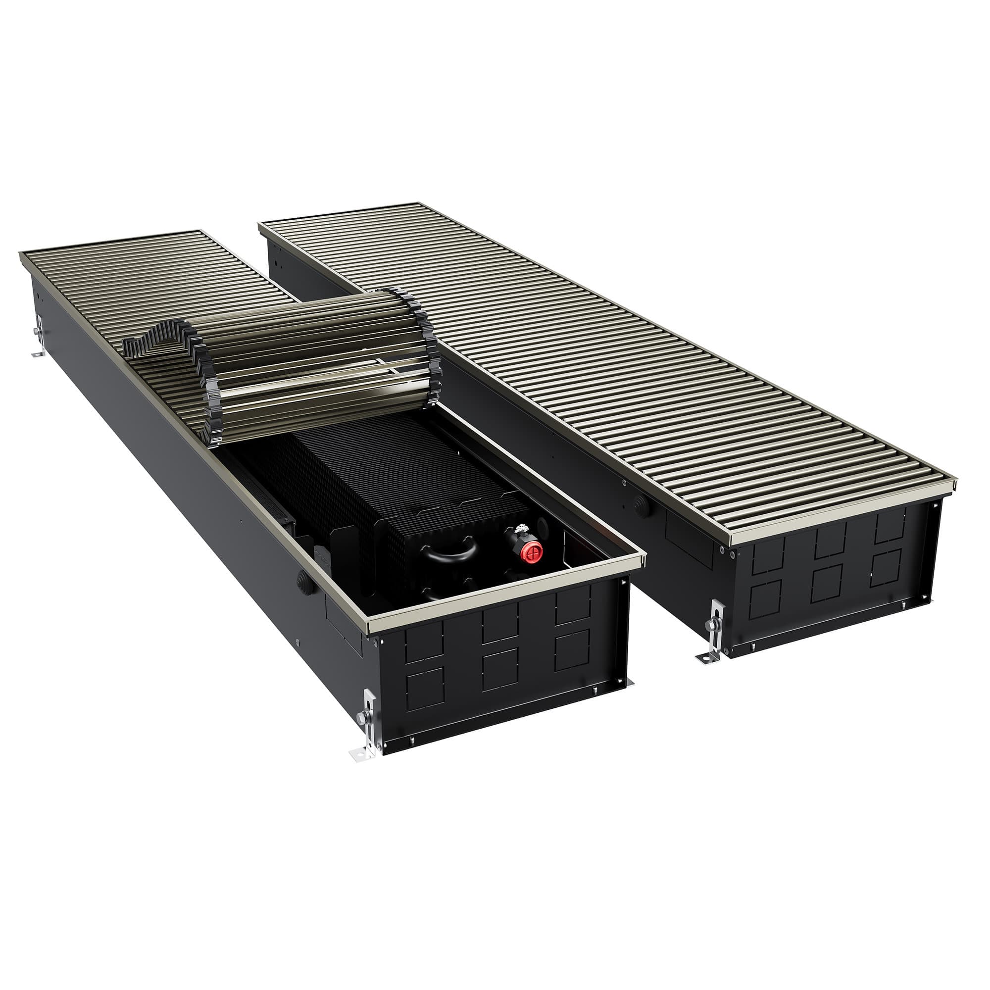 Конвектор внутрипольный Royal Thermo ATRIUM TURBO-150/300/1100-DG-U-LB