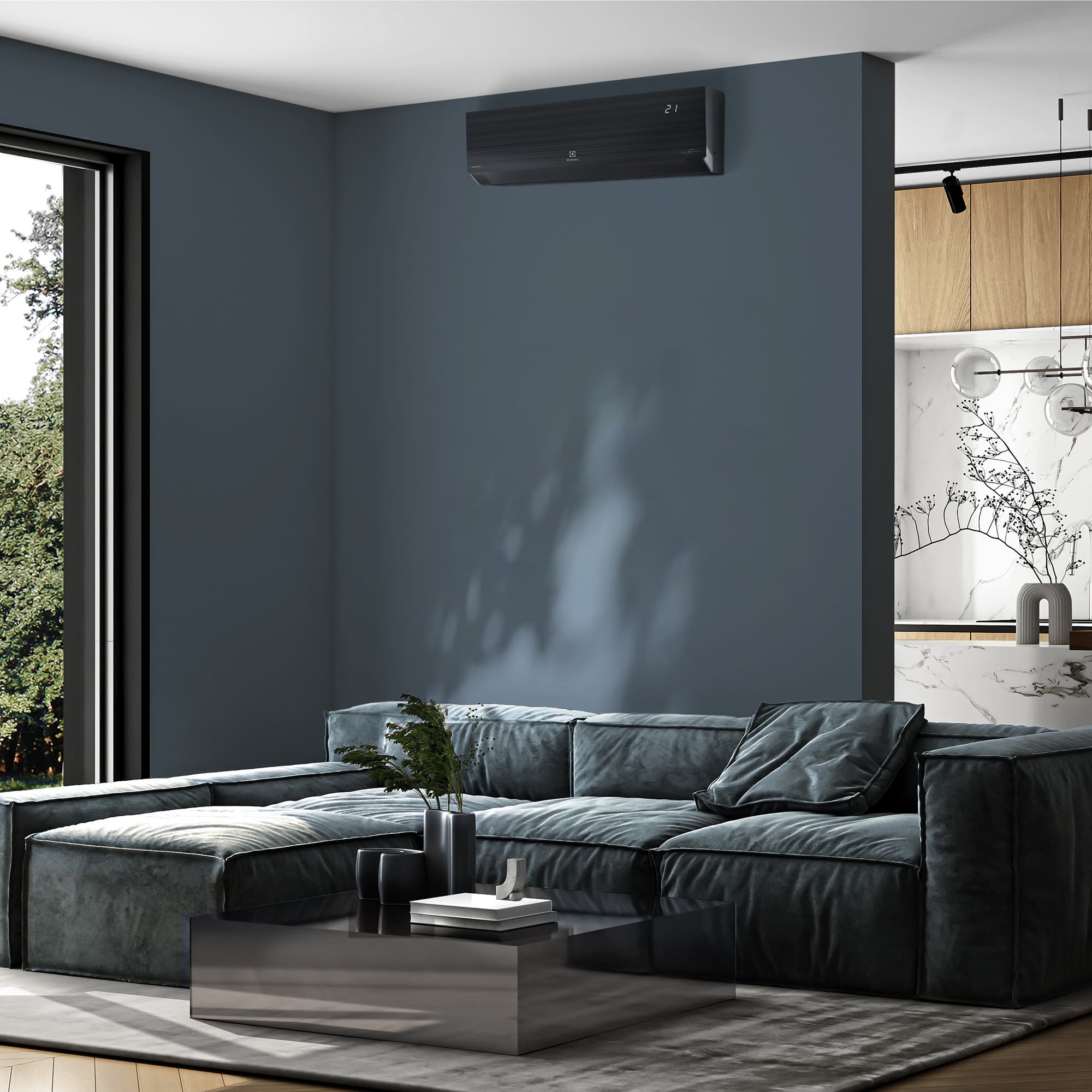 Сплит-система инверторного типа Electrolux Enterprise Super DC EACS/I-24HEN-BLACK/N8_24Y комплект