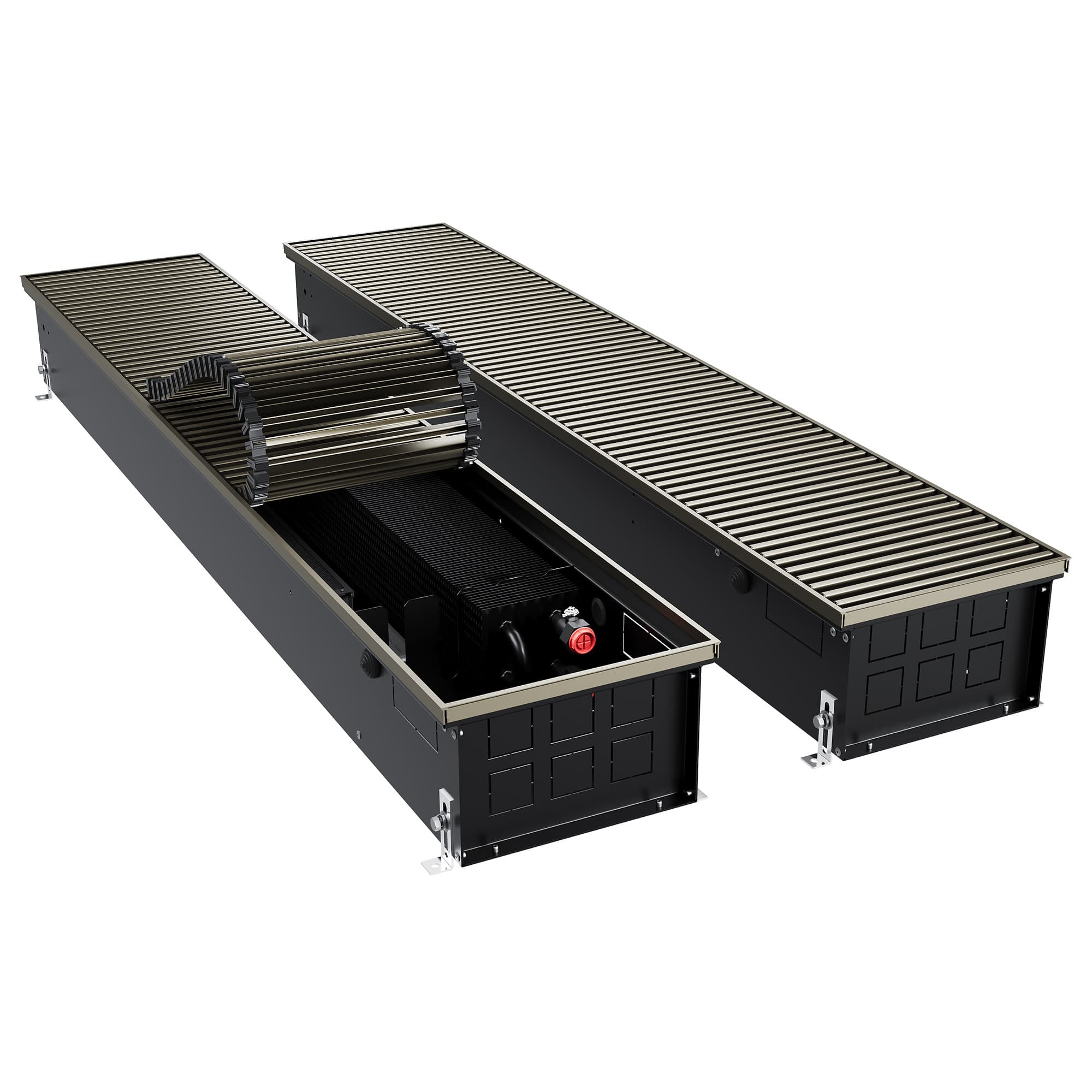 Конвектор внутрипольный Royal Thermo ATRIUM TURBO-150/250/2100-DG-U-DB