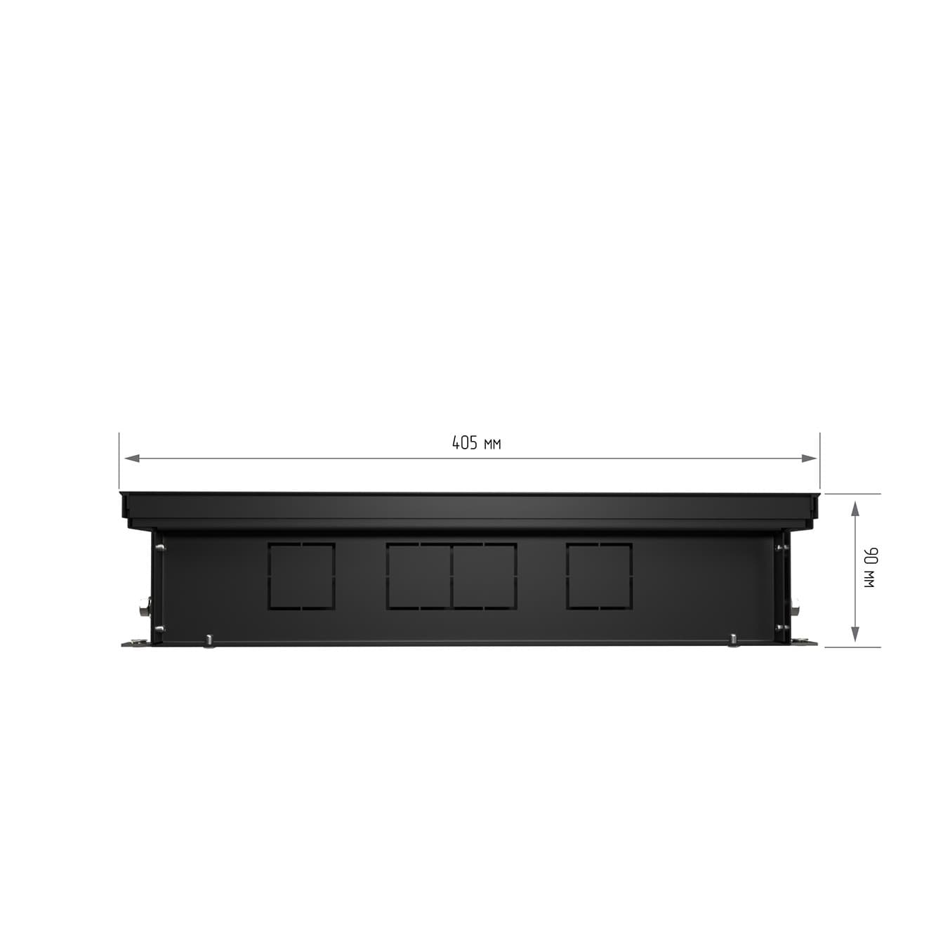 Конвектор внутрипольный Royal Thermo ATRIUM TURBO-90/400/1900-DG-U-BL