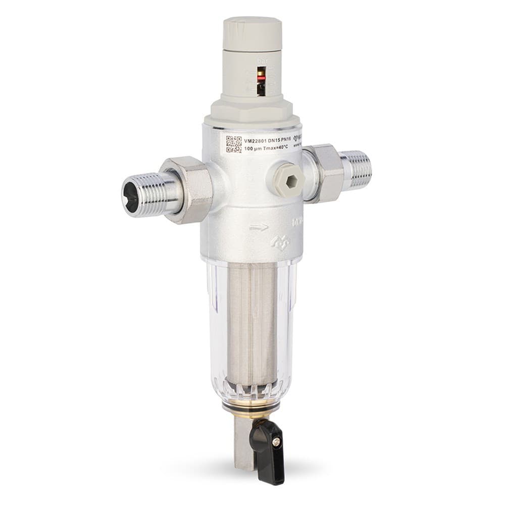 Фильтр сетчатый VARMEGA промывной, комбинированный 1/2", PN16, для ХВС, VM22801