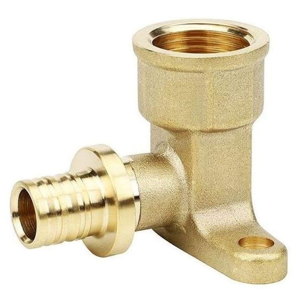 Угол VARMEGA Slide-fit настенный (водороз.) ВР, 16x1/2", Н-50мм, с креп., акс., латунь, VM51611