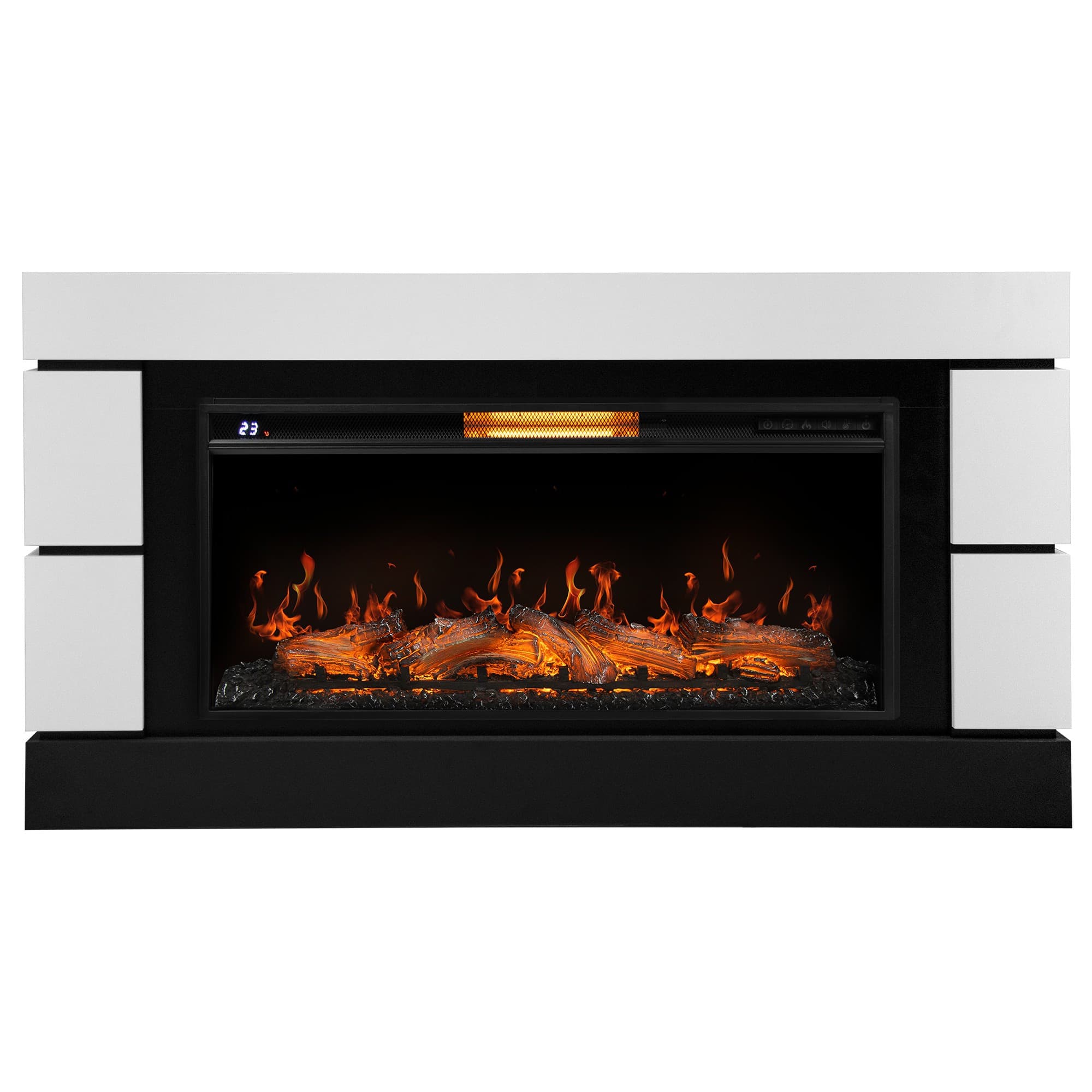 Каминокомплект: Очаг Electrolux EFP/P-3620LS, портал Moderno 42/40/36, белый, р/в