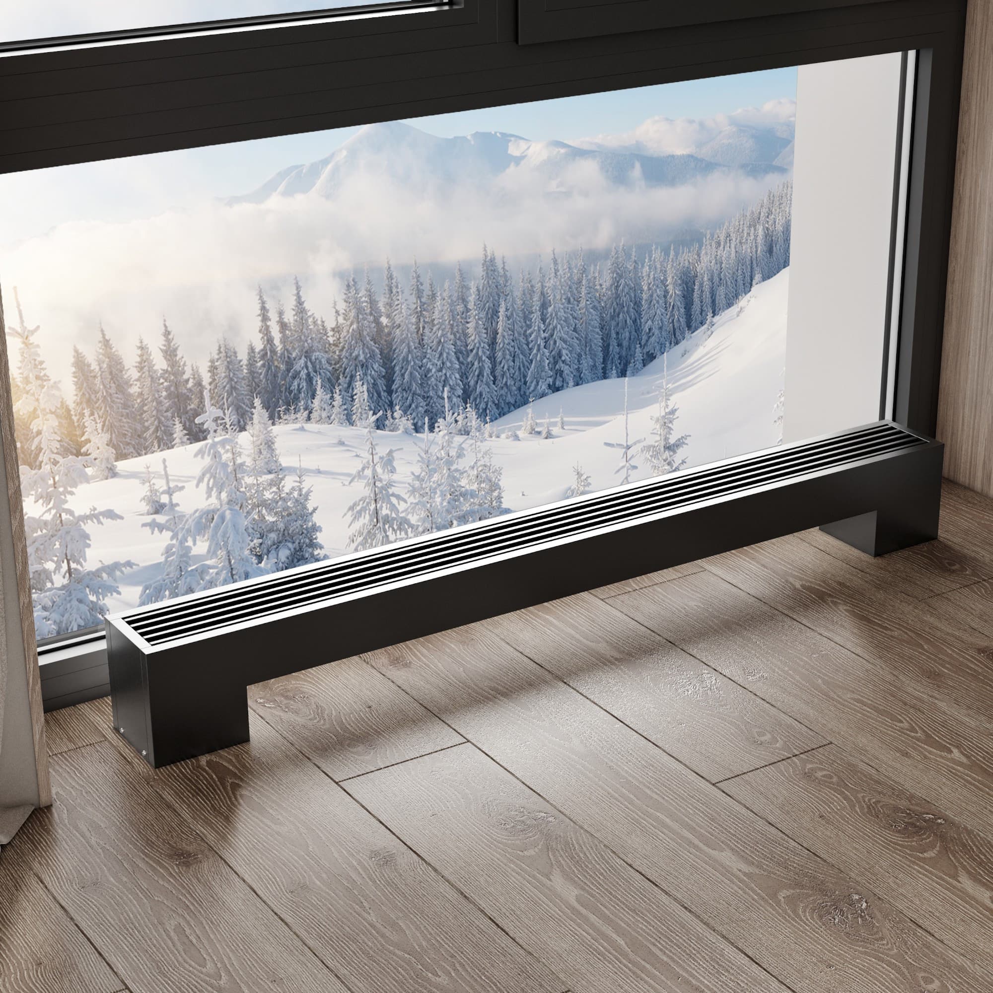 Конвектор напольный Royal Thermo STEP-80/130/900-1-N-BL-LG-BL