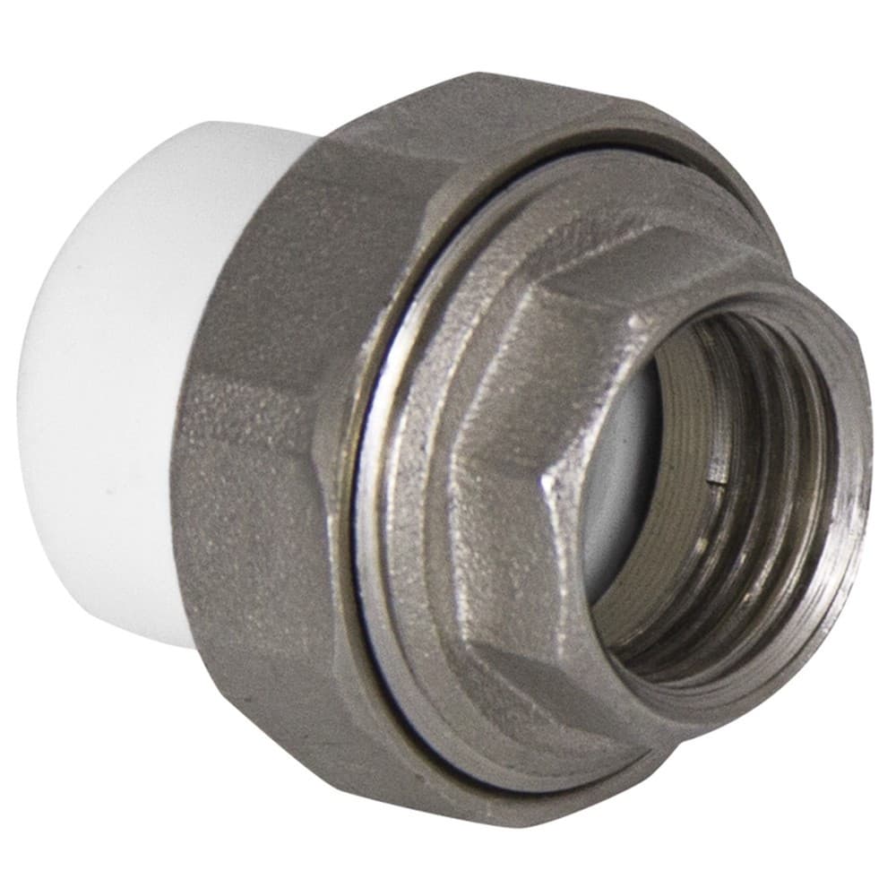Муфта TEBO бел. PP-R комбин. разъемная (Американка) 25х1/2" ВР O-ring