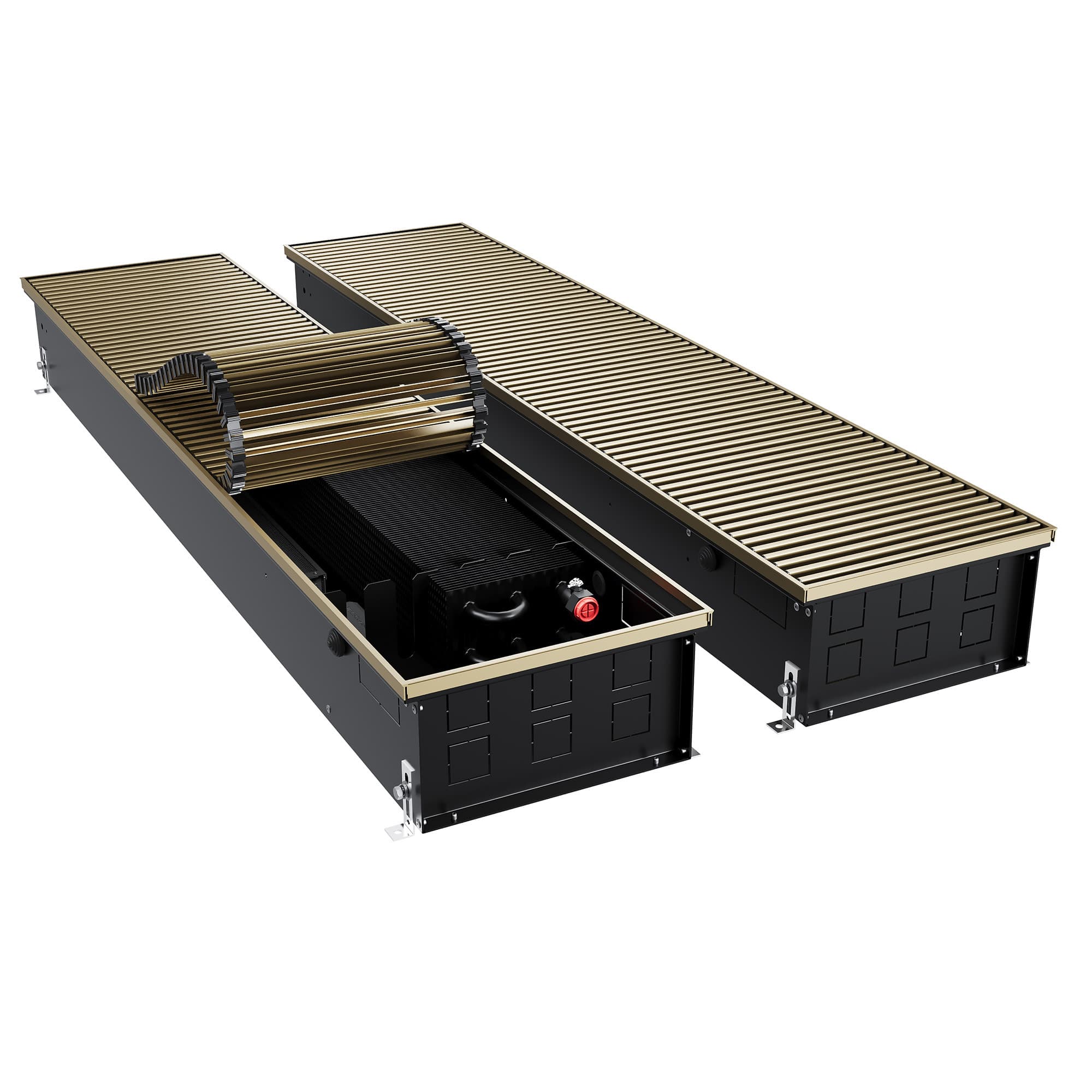 Конвектор внутрипольный Royal Thermo ATRIUM TURBO-150/300/2600-DG-U-AU