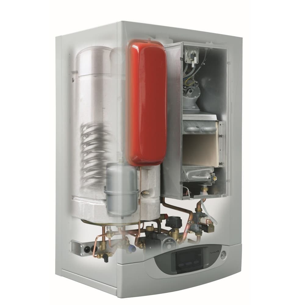 Котел газовый BAXI NUVOLA3 COMFORT 280 Fi настенный, 2 конт., закр.кам.сгор. п/у, встроен.бойлер