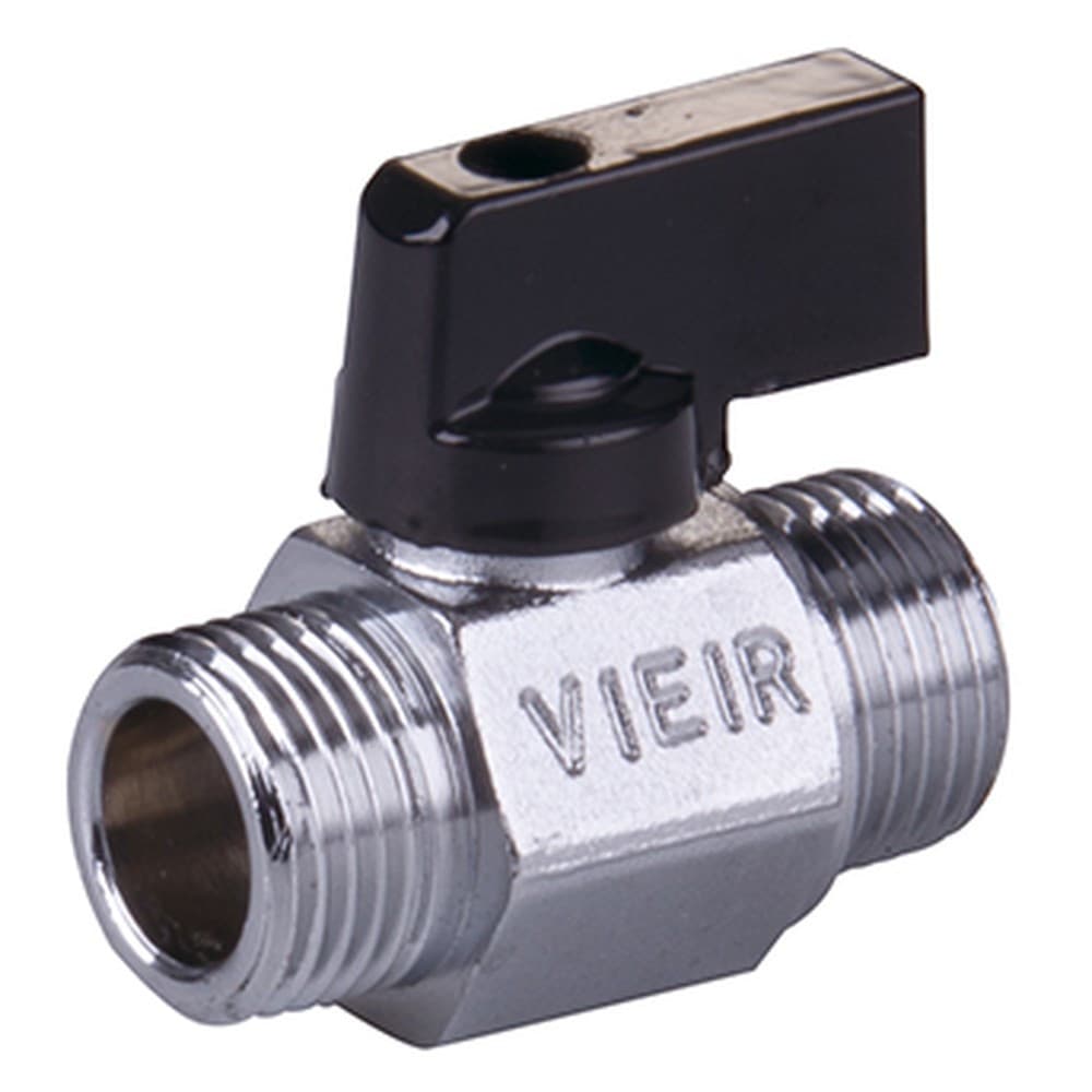 Кран VIEIR мини 1/2" НН, черная ручка (180/18) VR172