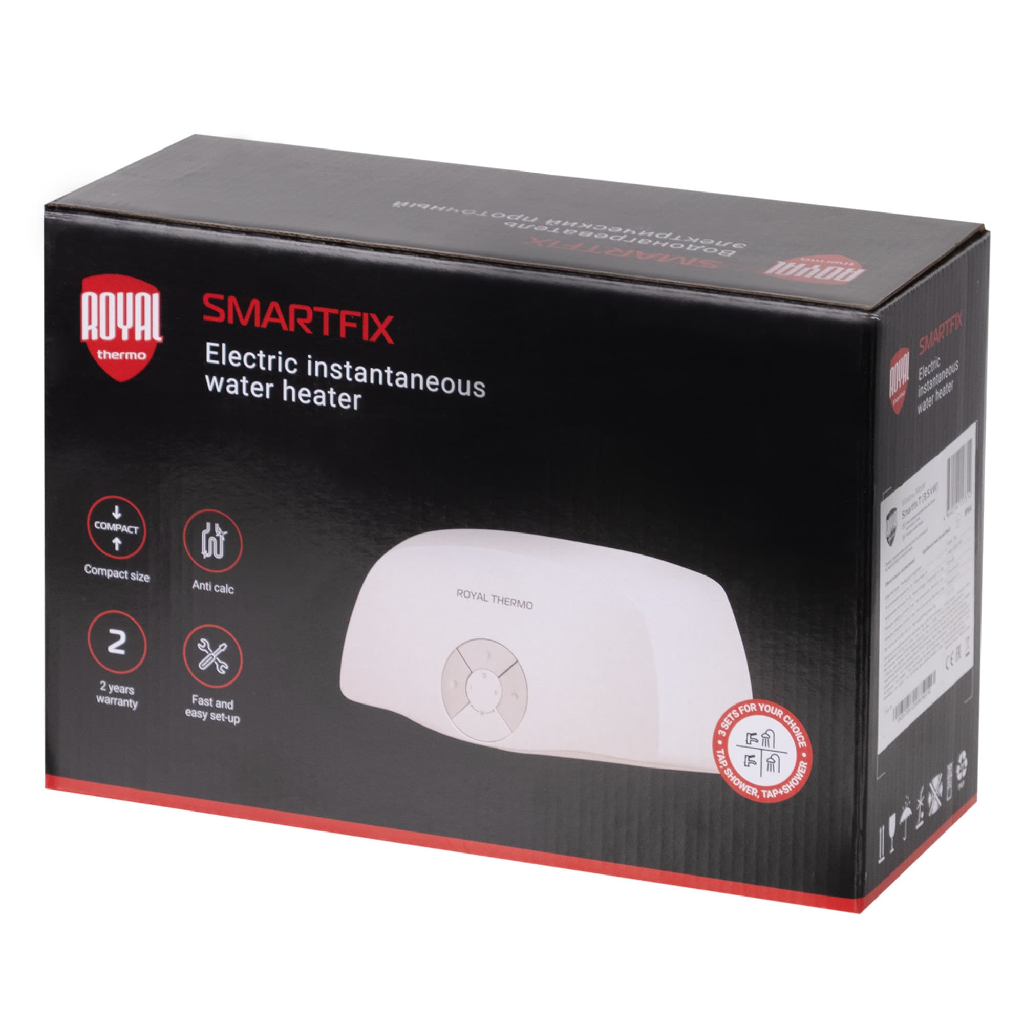 Водонагреватель проточный Royal Thermo SmartFix S (3,5 kW) - душ