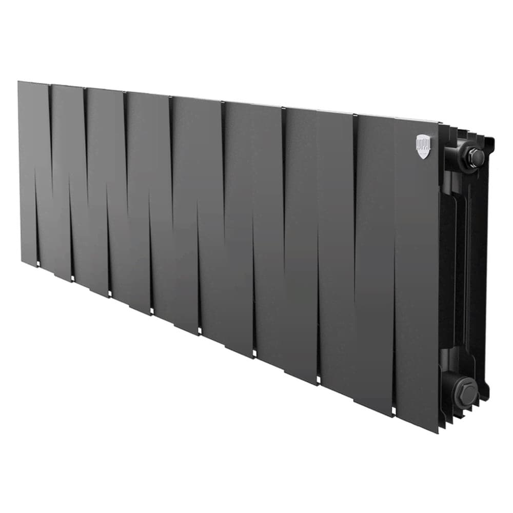Радиатор биметаллический Royal Thermo PianoForte 300 Чёрный - 16 секц.