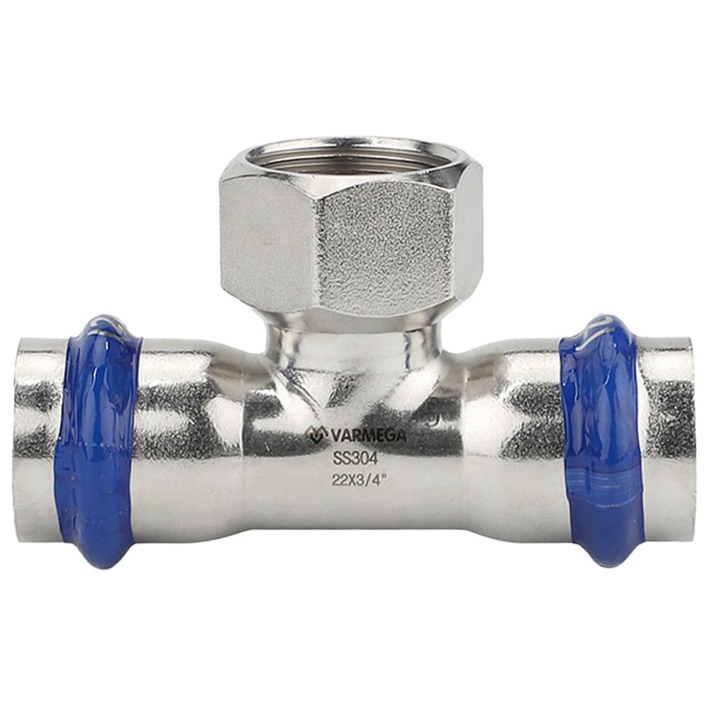 Тройник VARMEGA раструбный Inox Press ВР 28x3/4"x28
