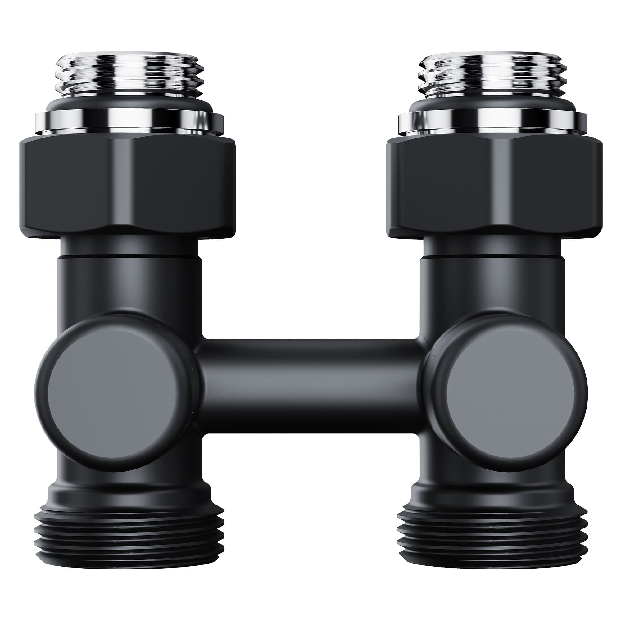 Узел нижнего подключения Royal Thermo Design прямой 1/2"х3/4" EK (черный)