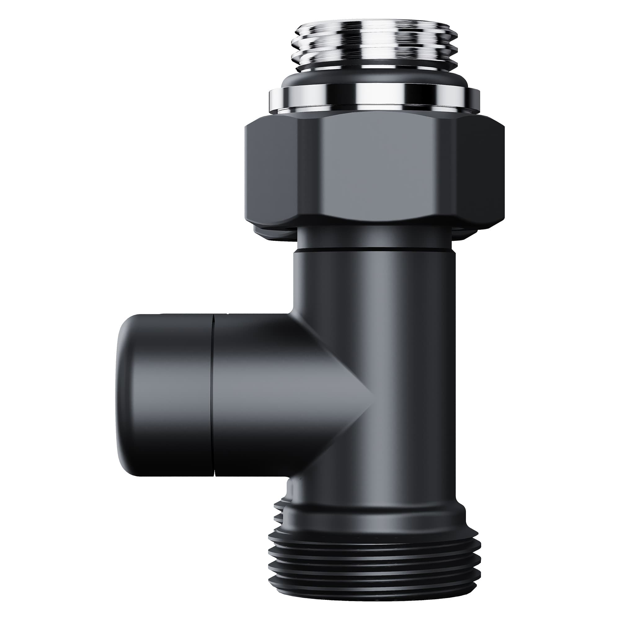 Узел нижнего подключения Royal Thermo Design прямой 1/2"х3/4" EK (черный)