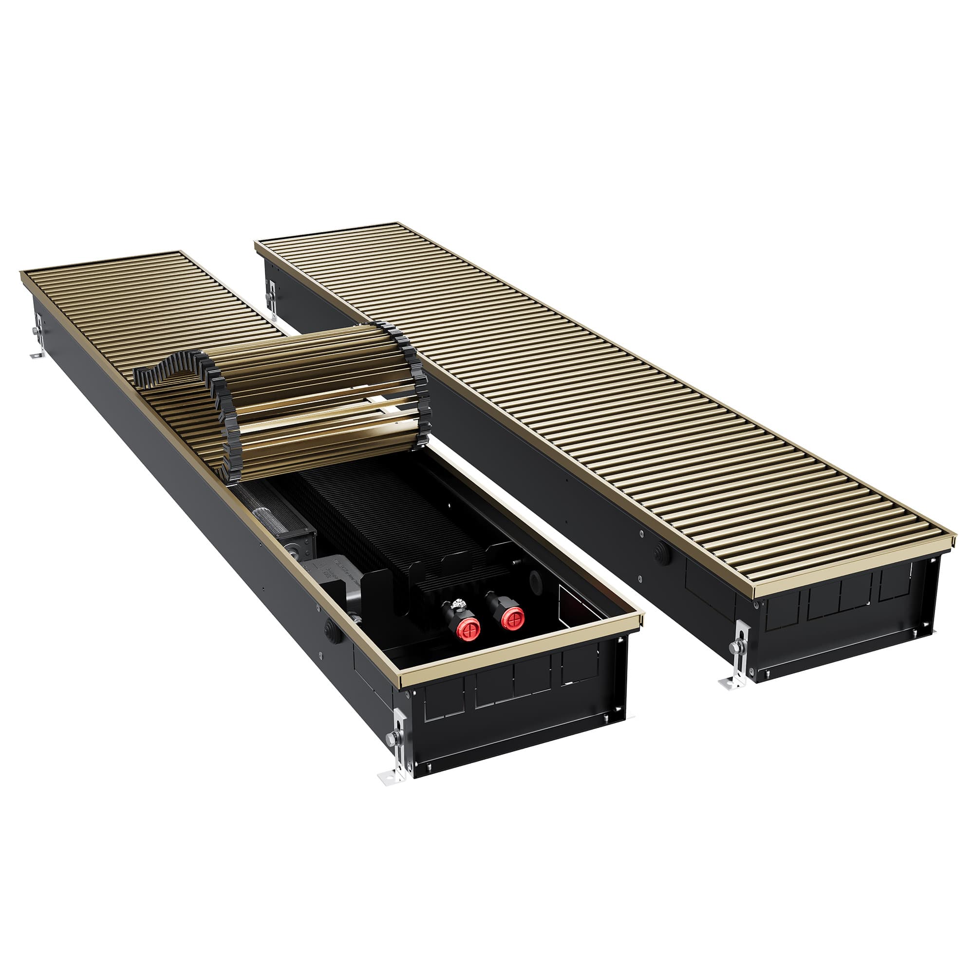 Конвектор внутрипольный Royal Thermo ATRIUM TURBO-110/250/2200-DG-U-AU
