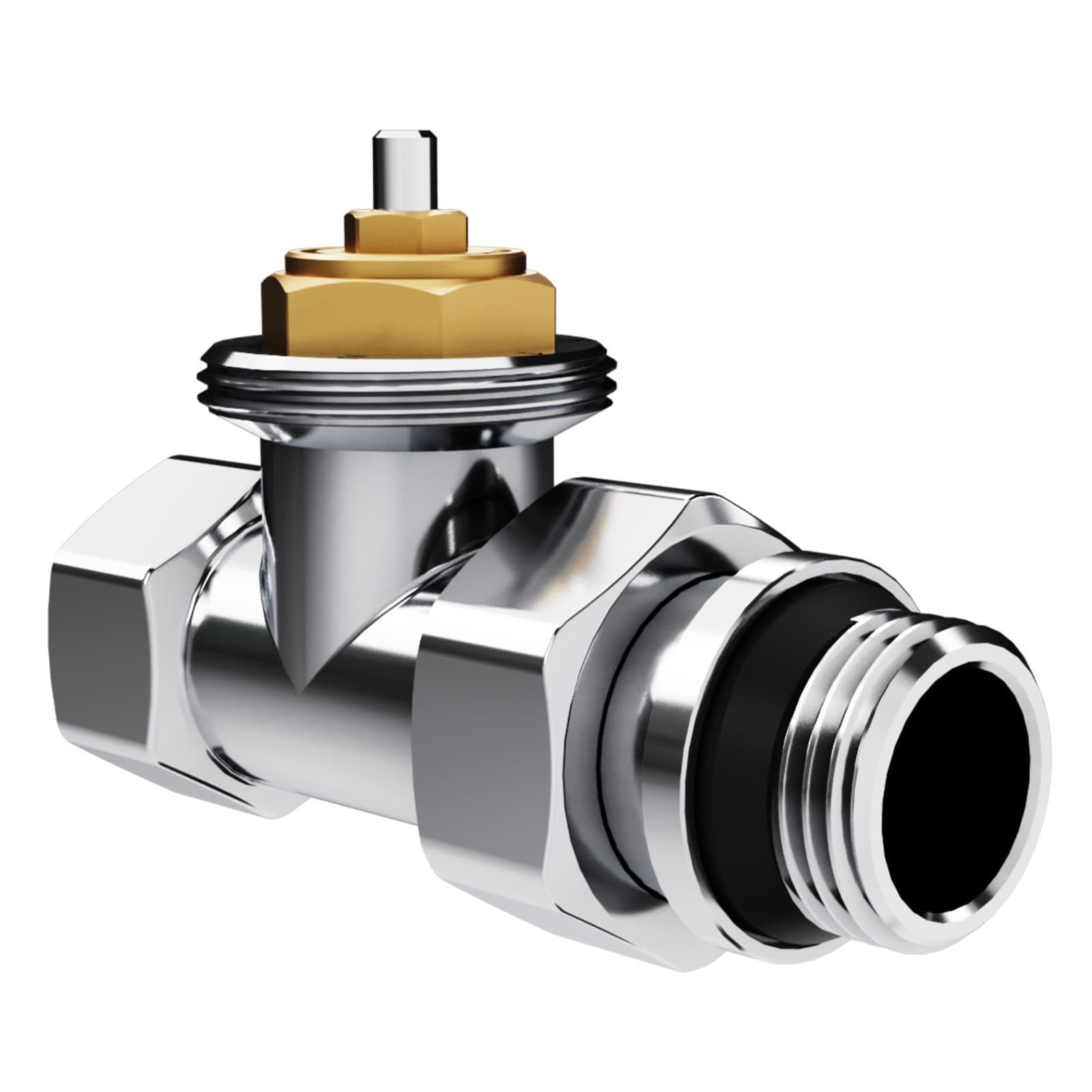 Набор термостатический прямой Royal Thermo Design 1/2"М30х1,5 (Хром)