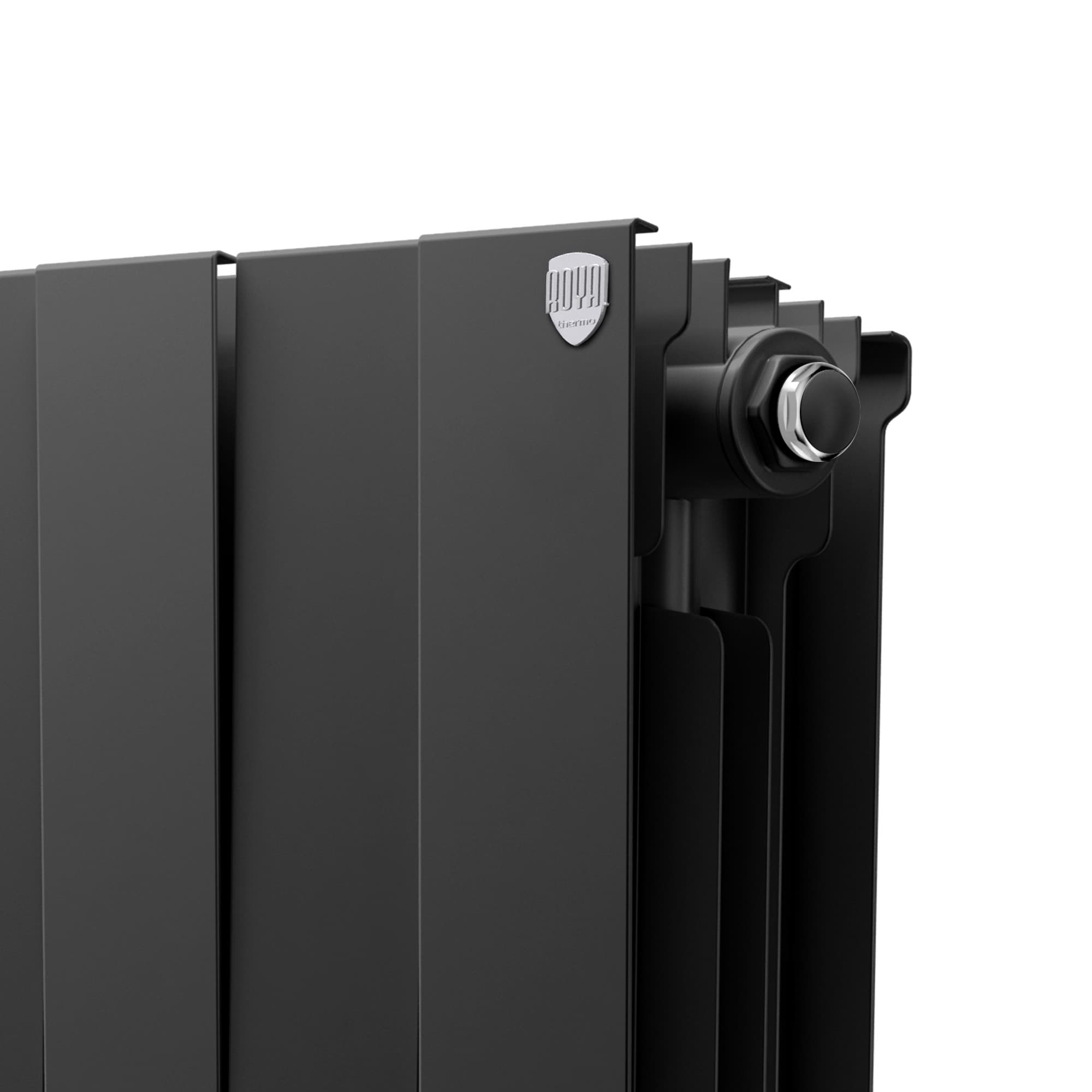 Радиатор биметаллический Royal Thermo PianoForte 200 Чёрный VR80- 18 секц.