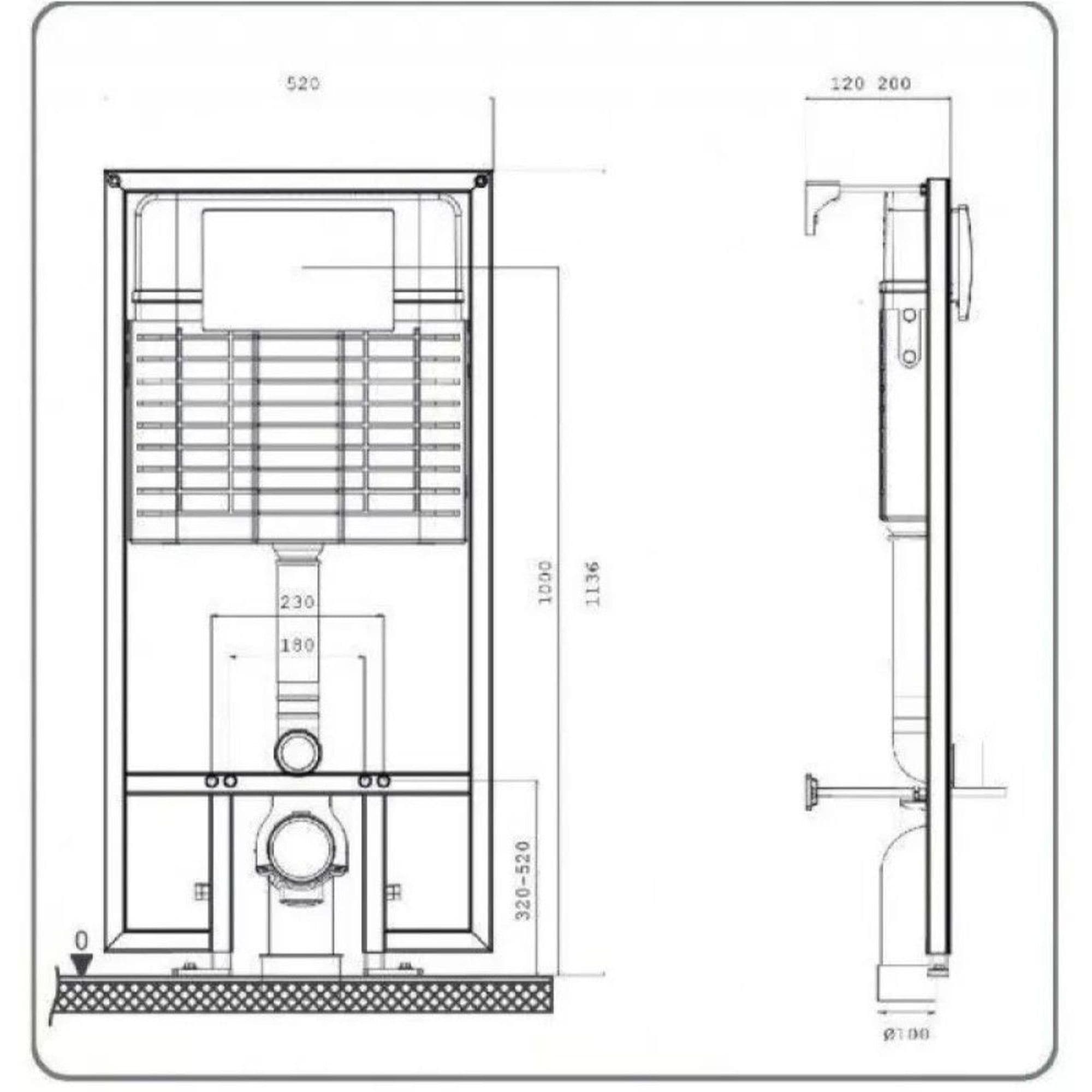 Инсталляция BETTOSERB SAVA FIX SLIM, клавиша смыва COOL, хром. глянец, SET40006469
