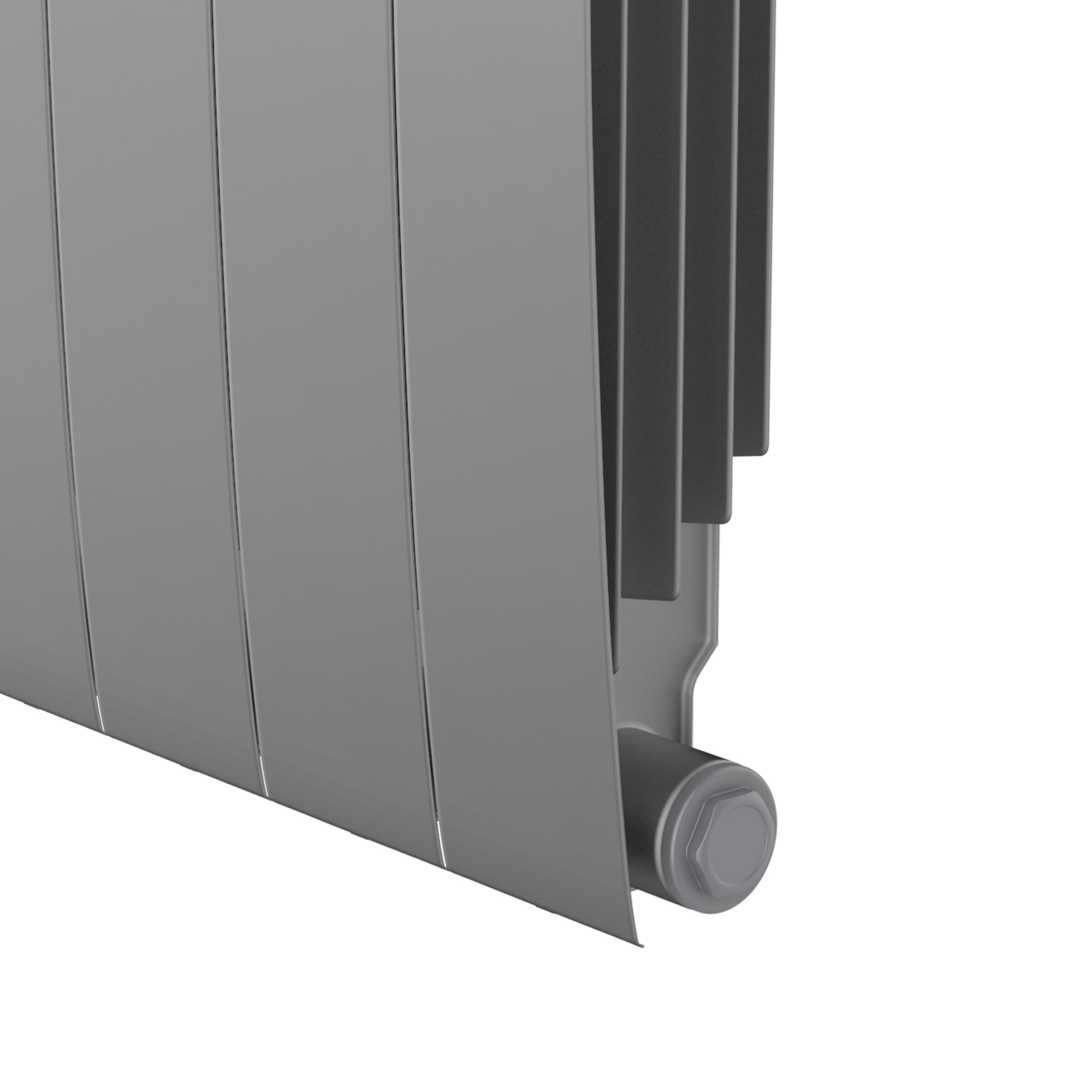 Радиатор Royal Thermo BiLiner 350 /Silver Satin VR - 10 секц.